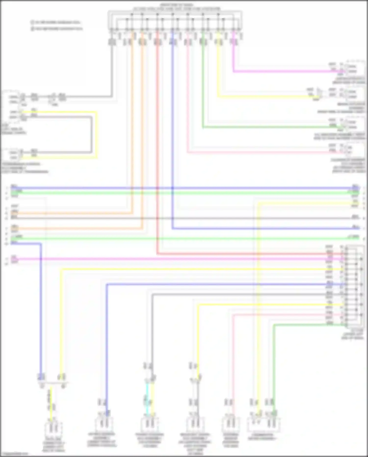 ES Lexus XV60 facelift (2015-2018): High/low bus circuit (3 of 4)