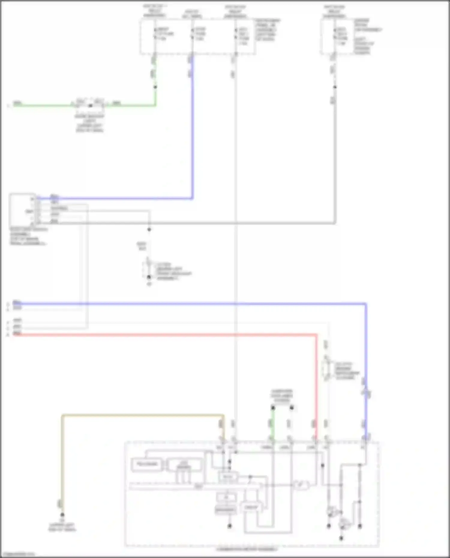 ES Lexus XV60 facelift (2015-2018): Cruise control circuit, w/o dynamic radar controls (2 of 2)