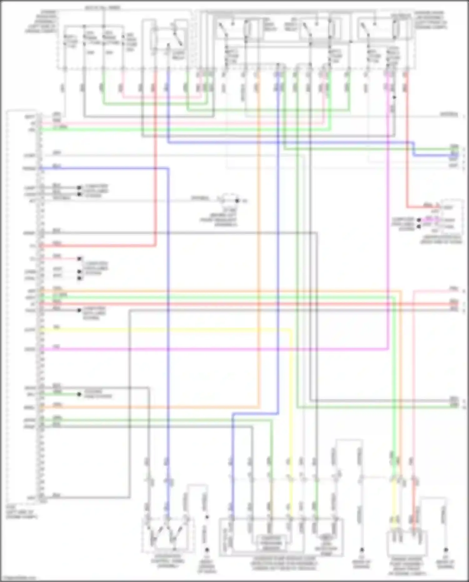 ES Lexus XV60 facelift (2015-2018): Wiring diagram engine performance 2.5l hybrid, engine controls circuit (1 of 4)