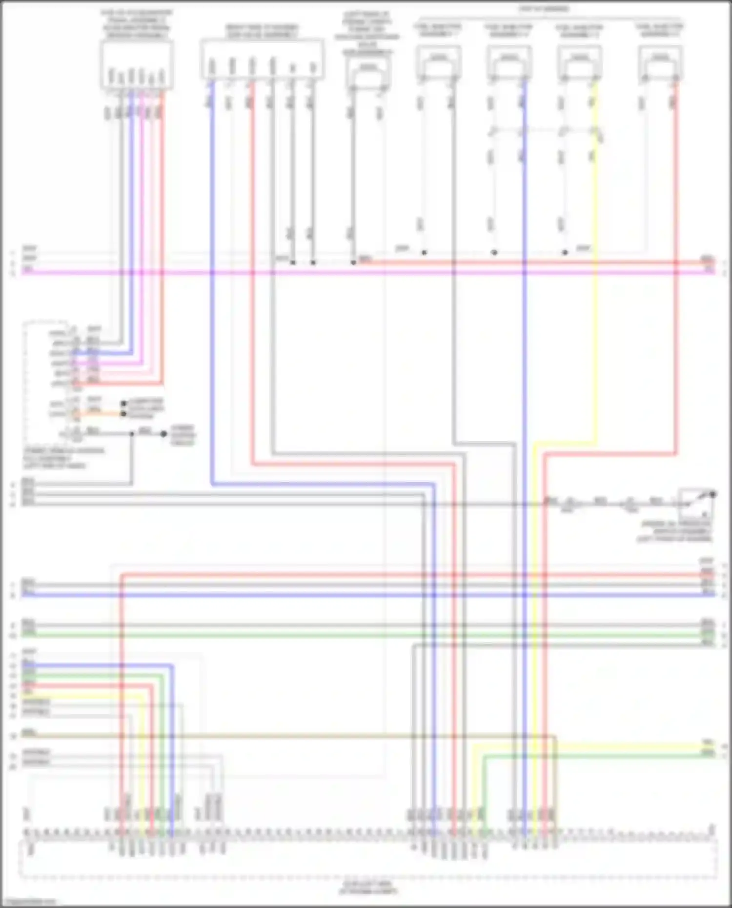 ES Lexus XV60 facelift (2015-2018): Wiring diagram engine performance 2.5l hybrid, engine controls circuit (3 of 4)