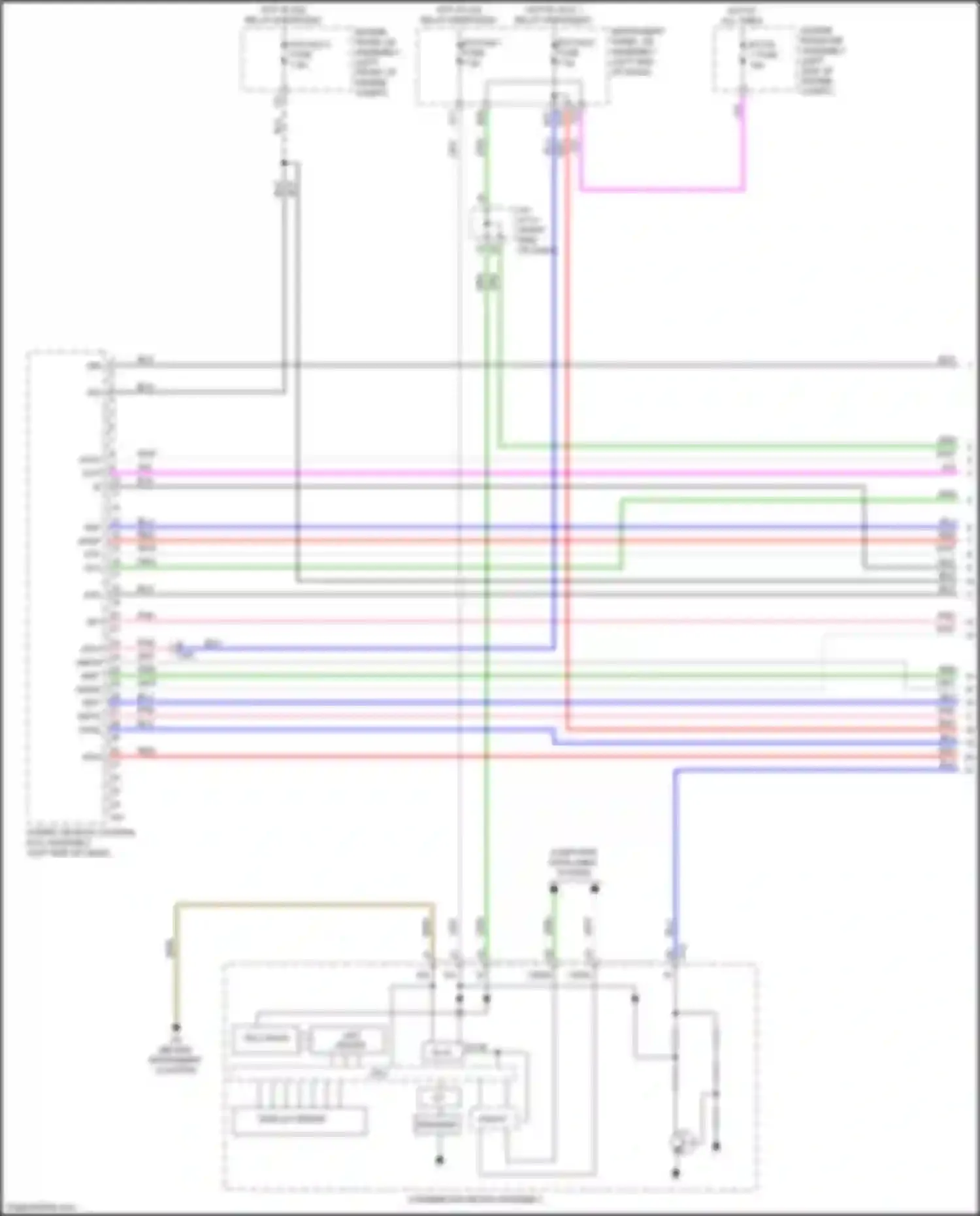 ES Lexus XV60 facelift (2015-2018): Wiring diagram engine performance 2.5l hybrid, hybrid system circuit (1 of 8)