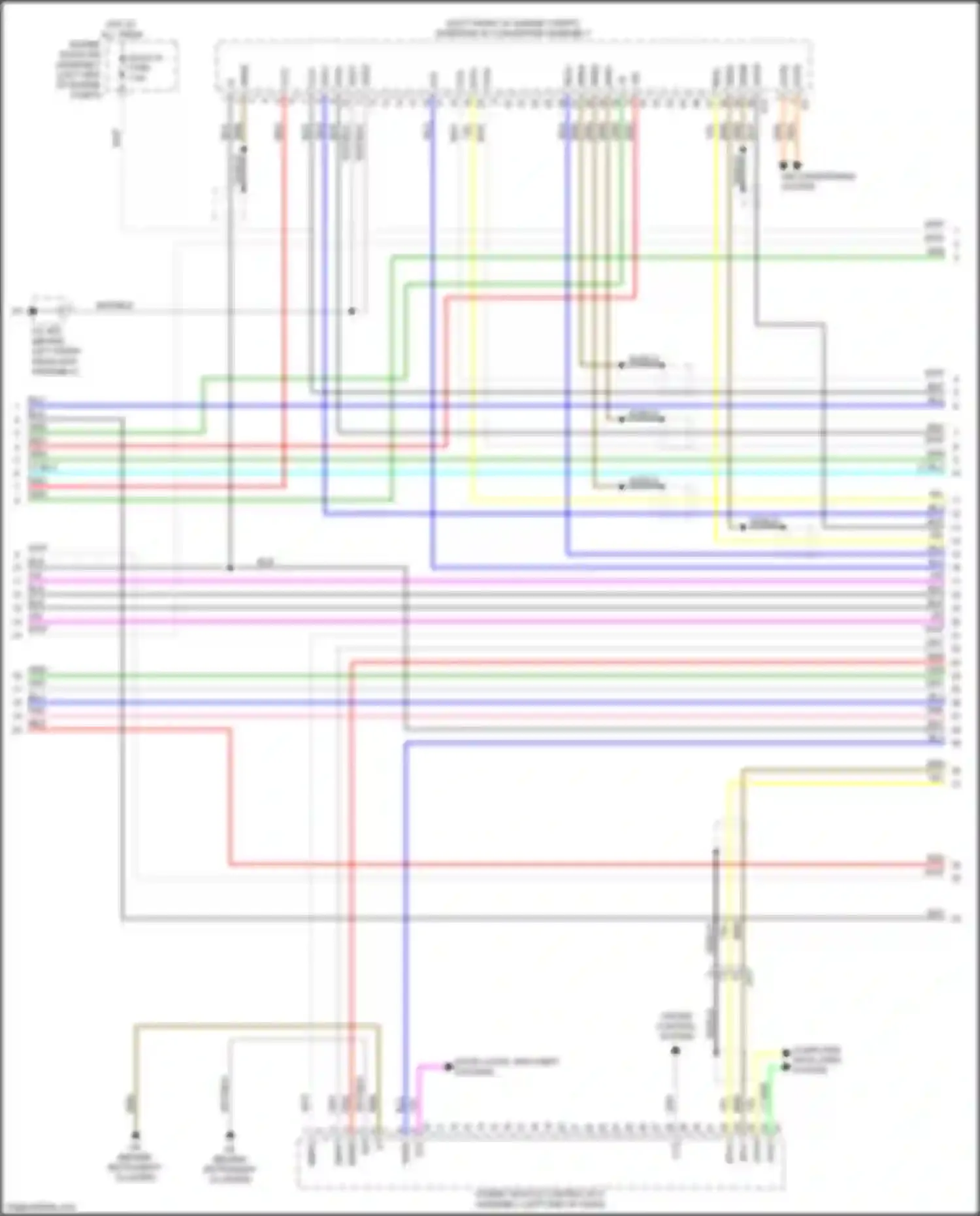 ES Lexus XV60 facelift (2015-2018): Wiring diagram engine performance 2.5l hybrid, hybrid system circuit (3 of 8)