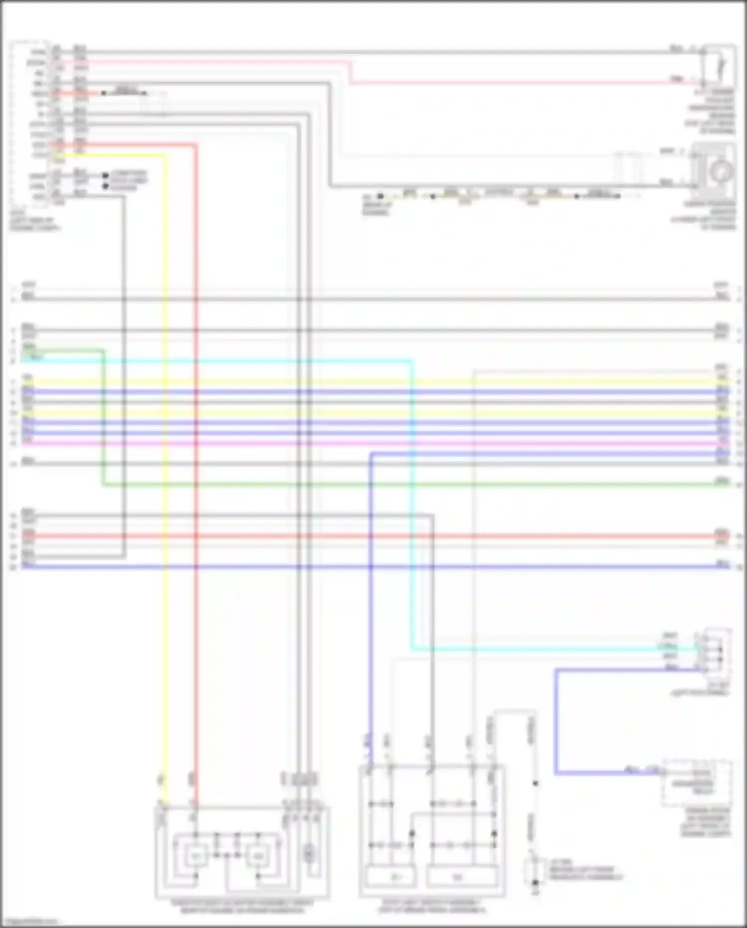 ES Lexus XV60 facelift (2015-2018): Wiring diagram engine performance 2.5l hybrid, hybrid system circuit (6 of 8)