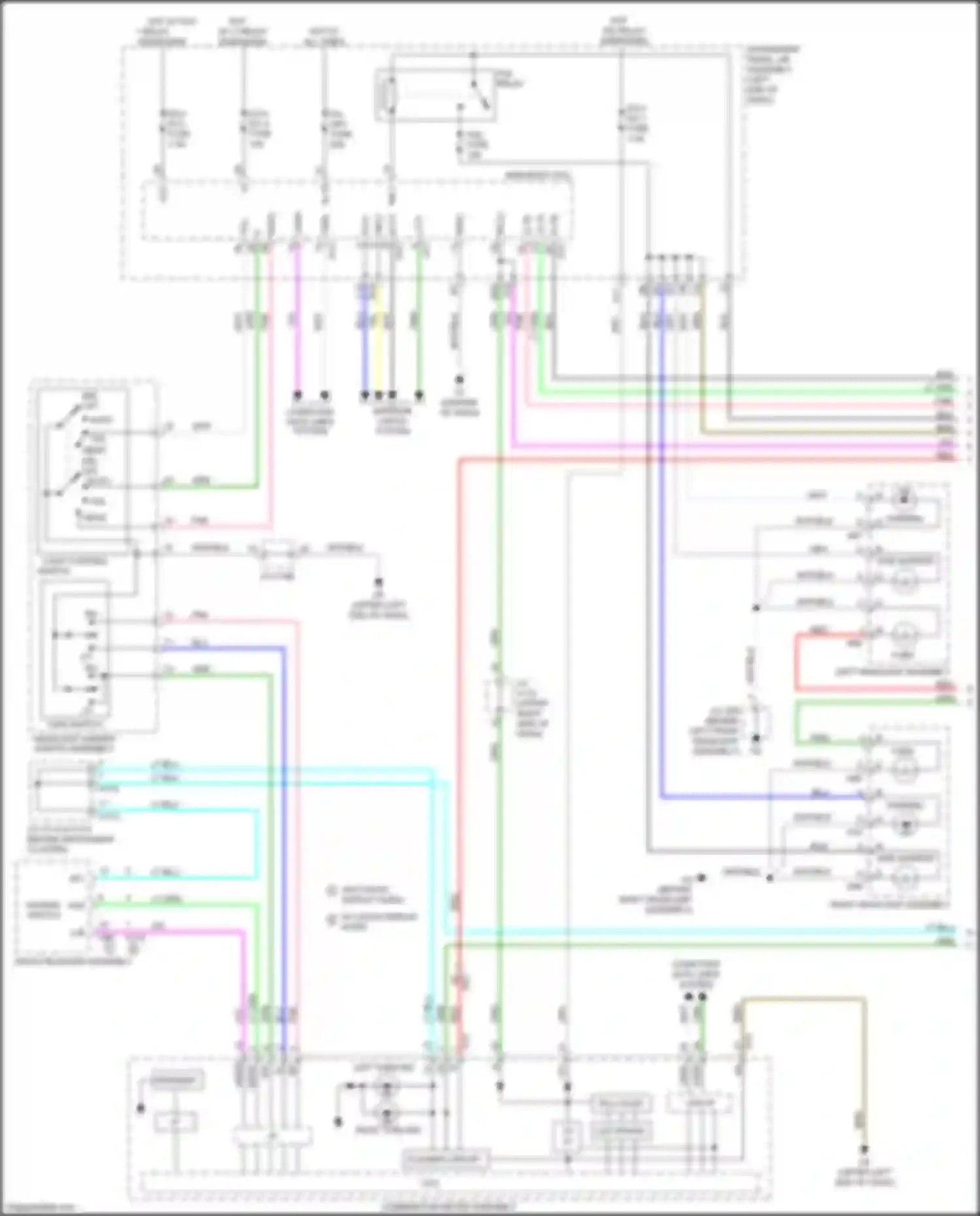 ES Lexus XV60 facelift (2015-2018): Exterior lamps circuit (1 of 3)