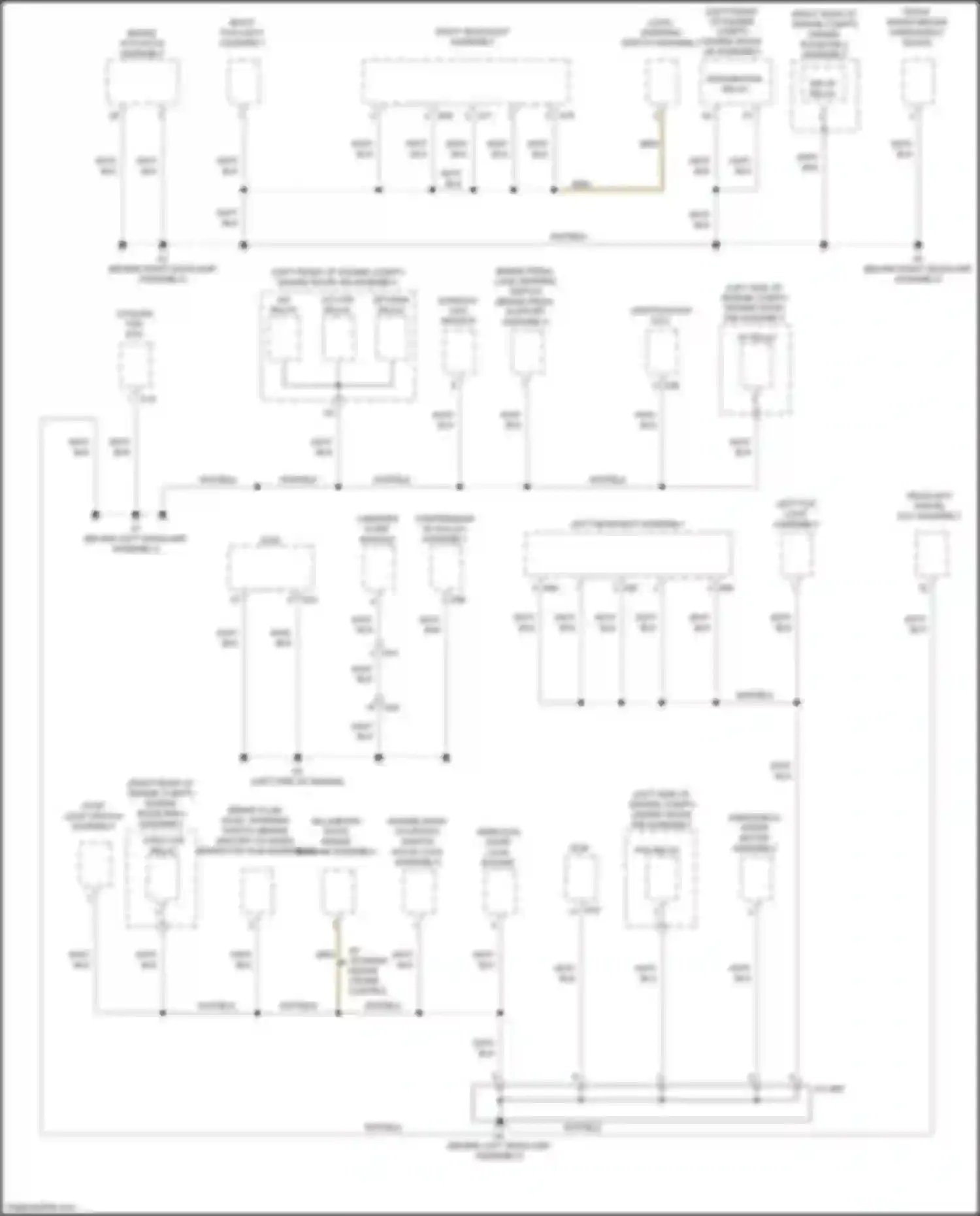 ES Lexus XV60 facelift (2015-2018): Ground distribution circuit (1 of 6)