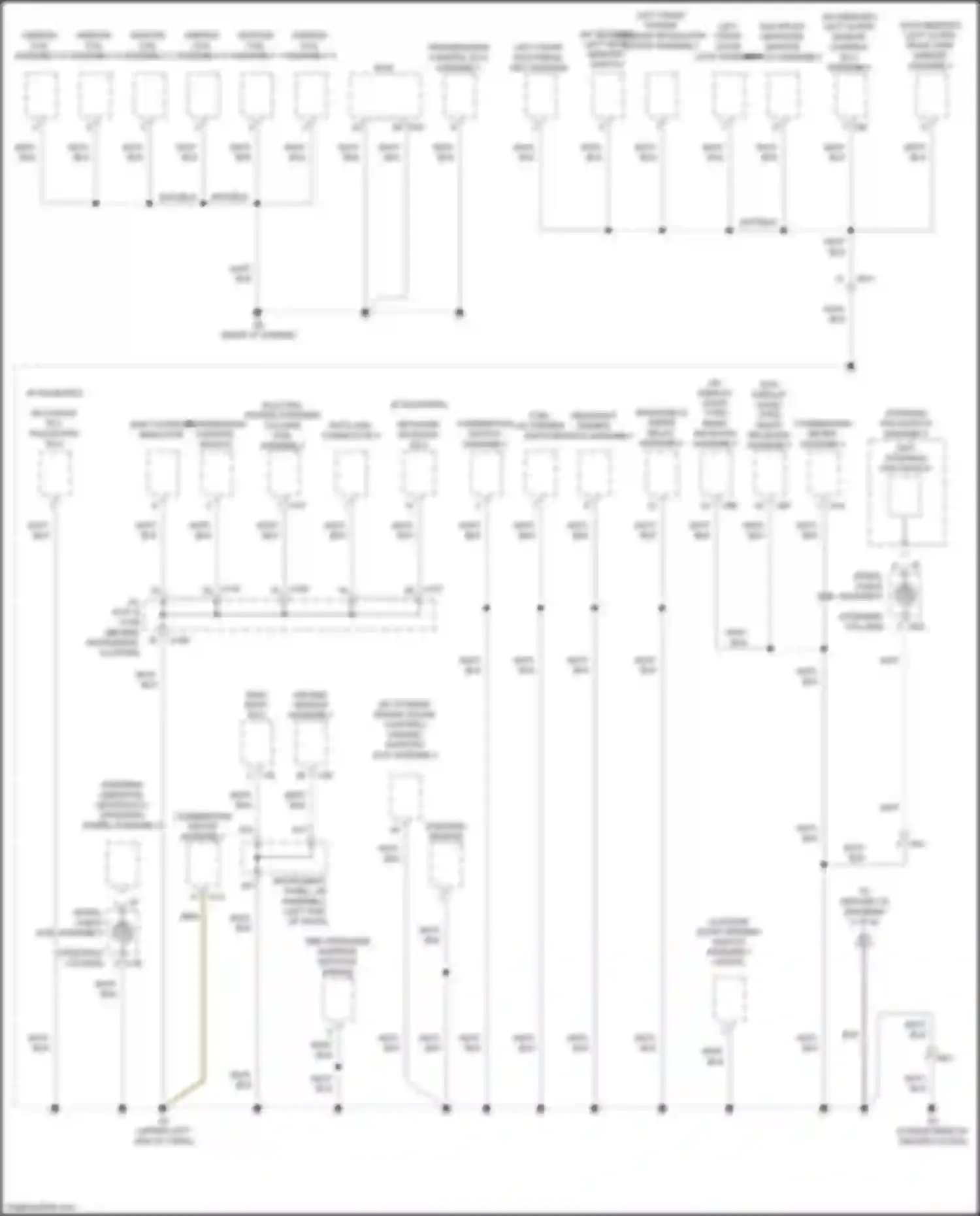 ES Lexus XV60 facelift (2015-2018): Ground distribution circuit (4 of 6)