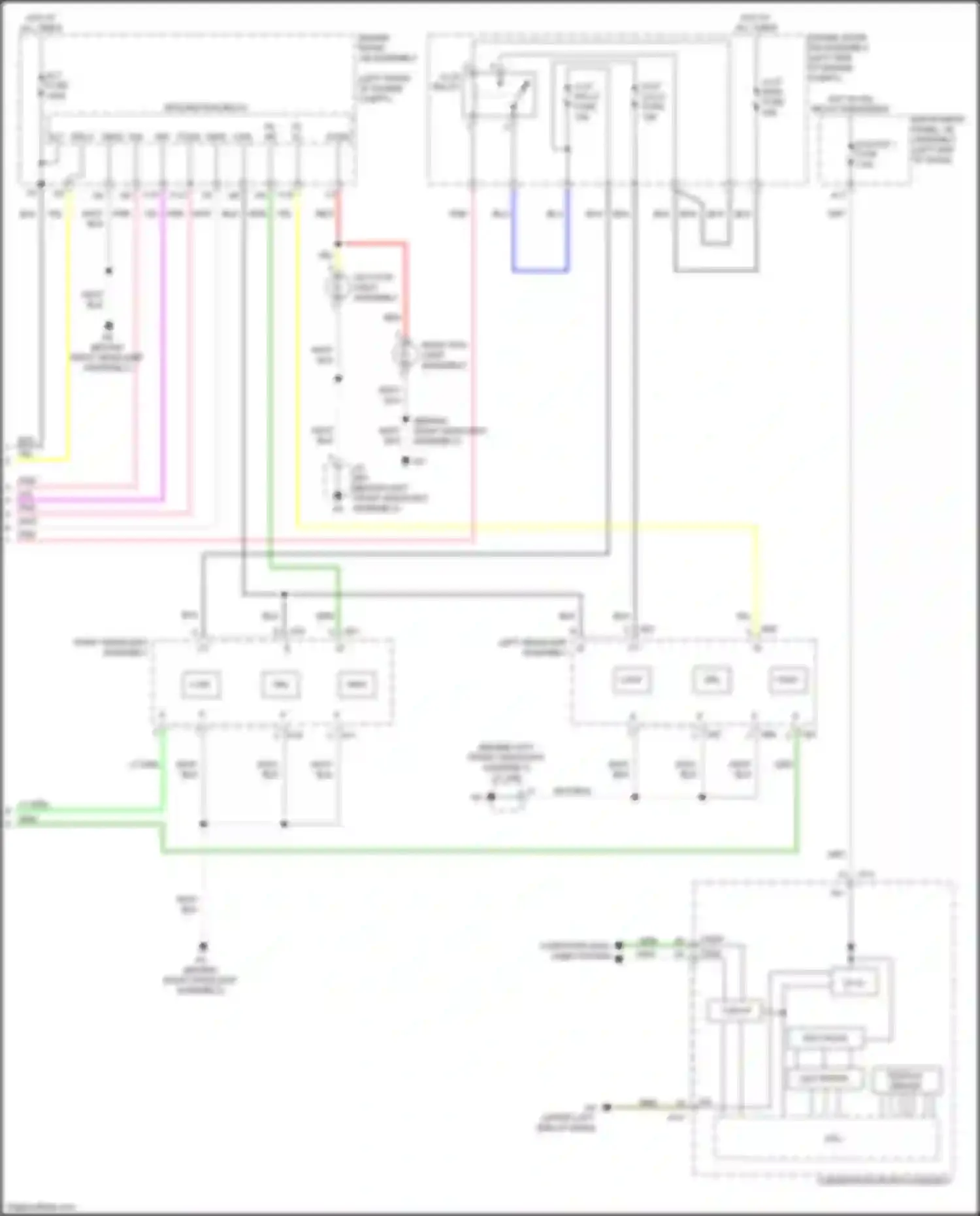 ES Lexus XV60 facelift (2015-2018): Headlamps circuit (2 of 2)