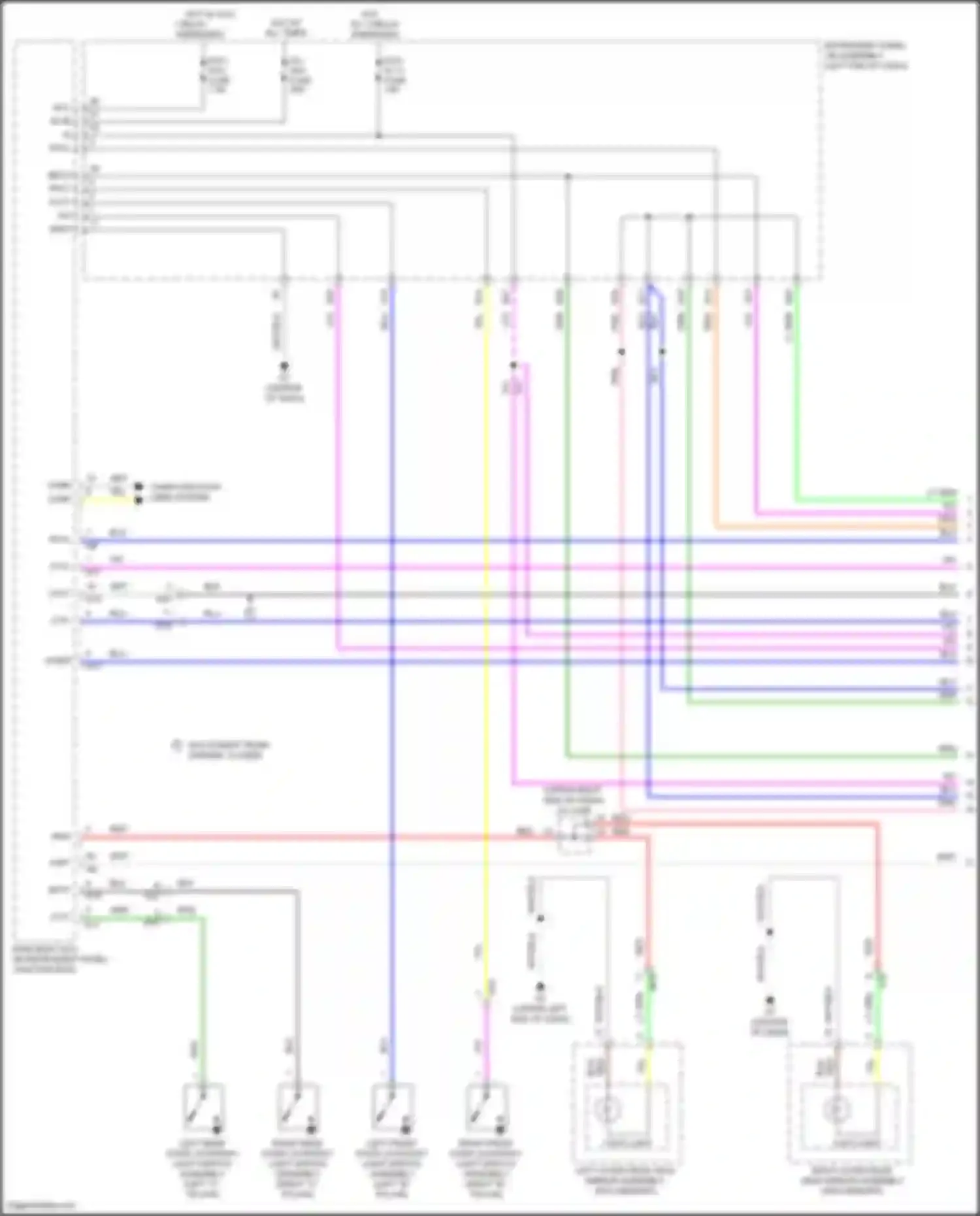 ES Lexus XV60 facelift (2015-2018): Courtesy lamps circuit (1 of 4)