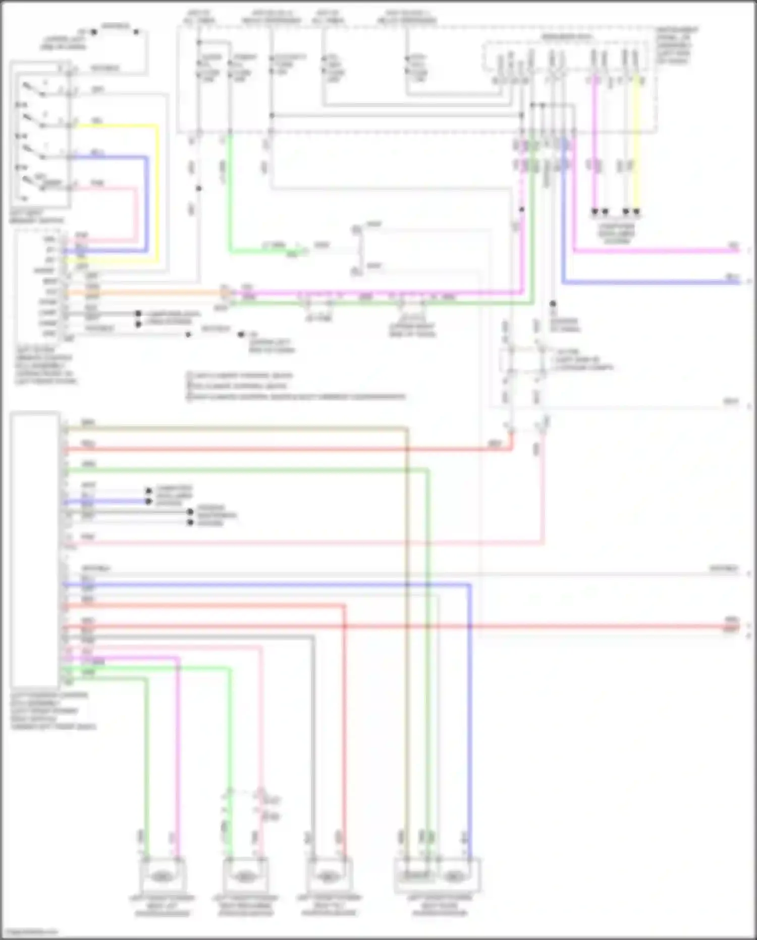 ES Lexus XV60 facelift (2015-2018): Driver"s memory seat circuit (1 of 2)