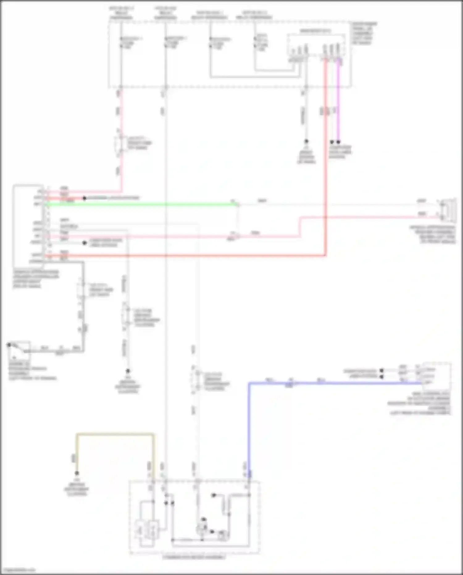 ES Lexus XV60 facelift (2015-2018): Vehicle proximity notification circuit