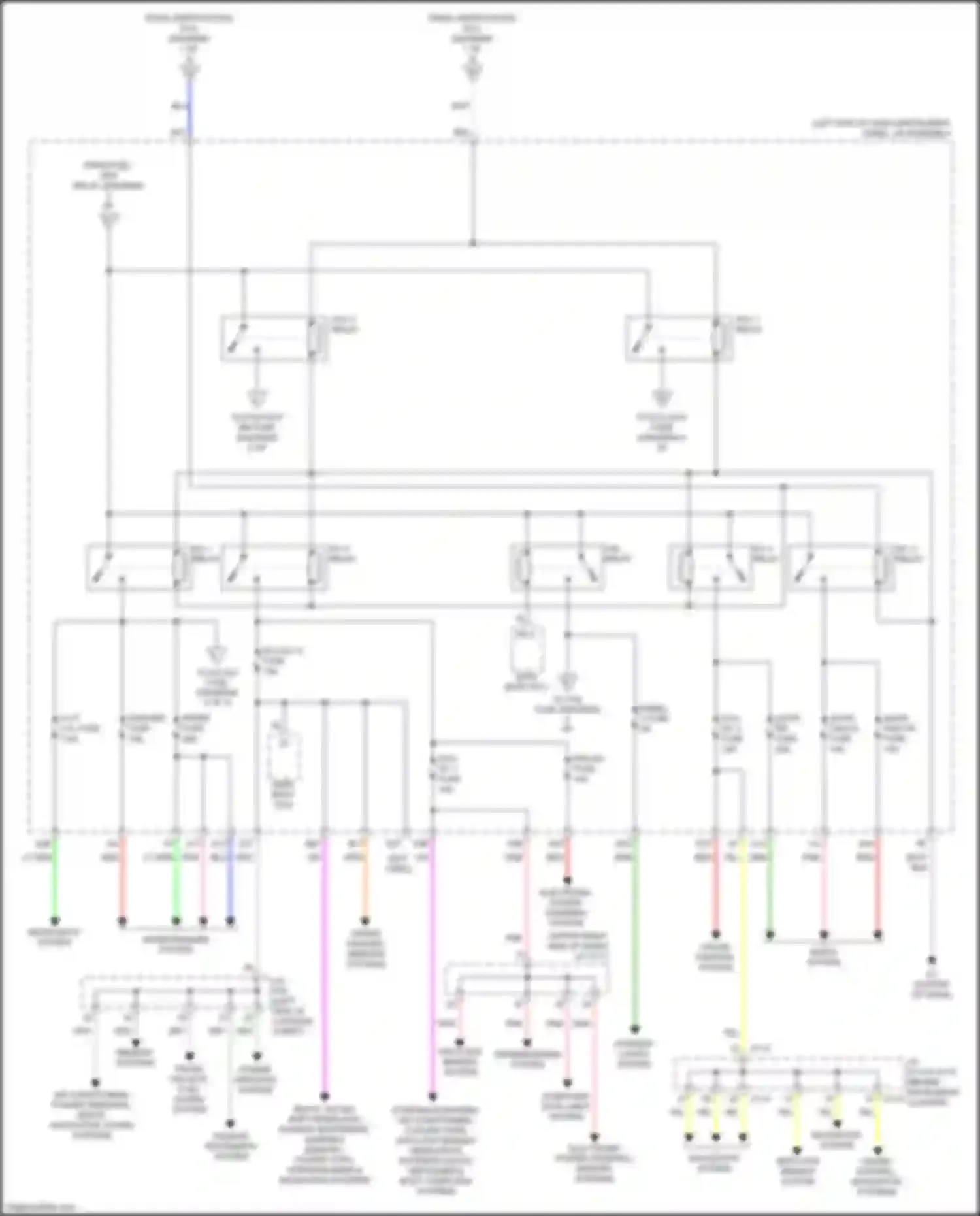 ES Lexus XV60 facelift (2015-2018): Power distribution circuit (4 of 4)