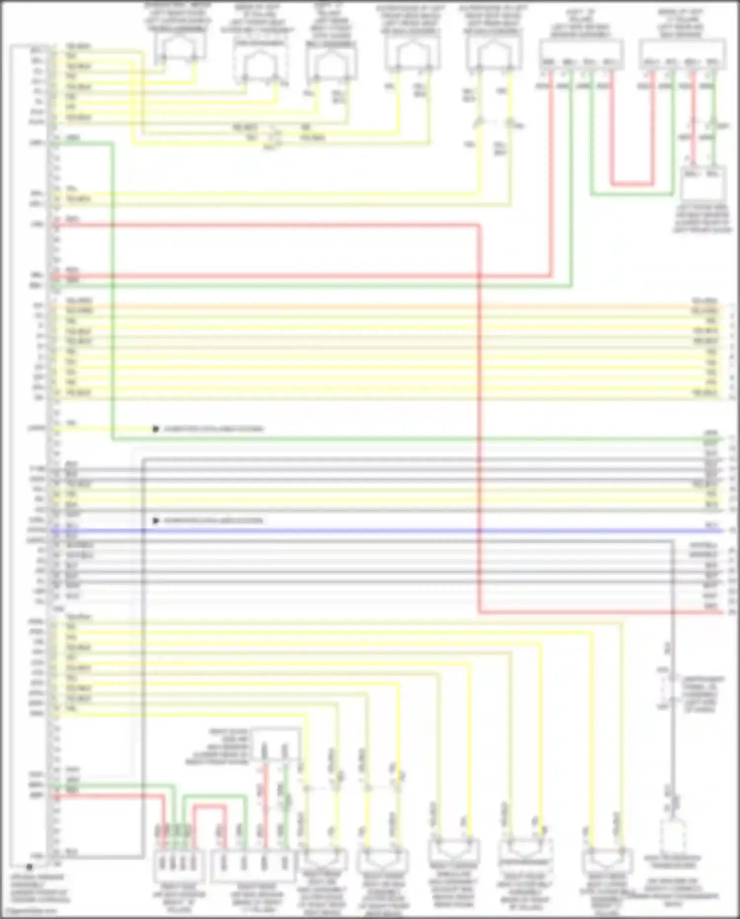ES Lexus XV60 facelift (2015-2018): Supplemental restraints circuit (1 of 3)