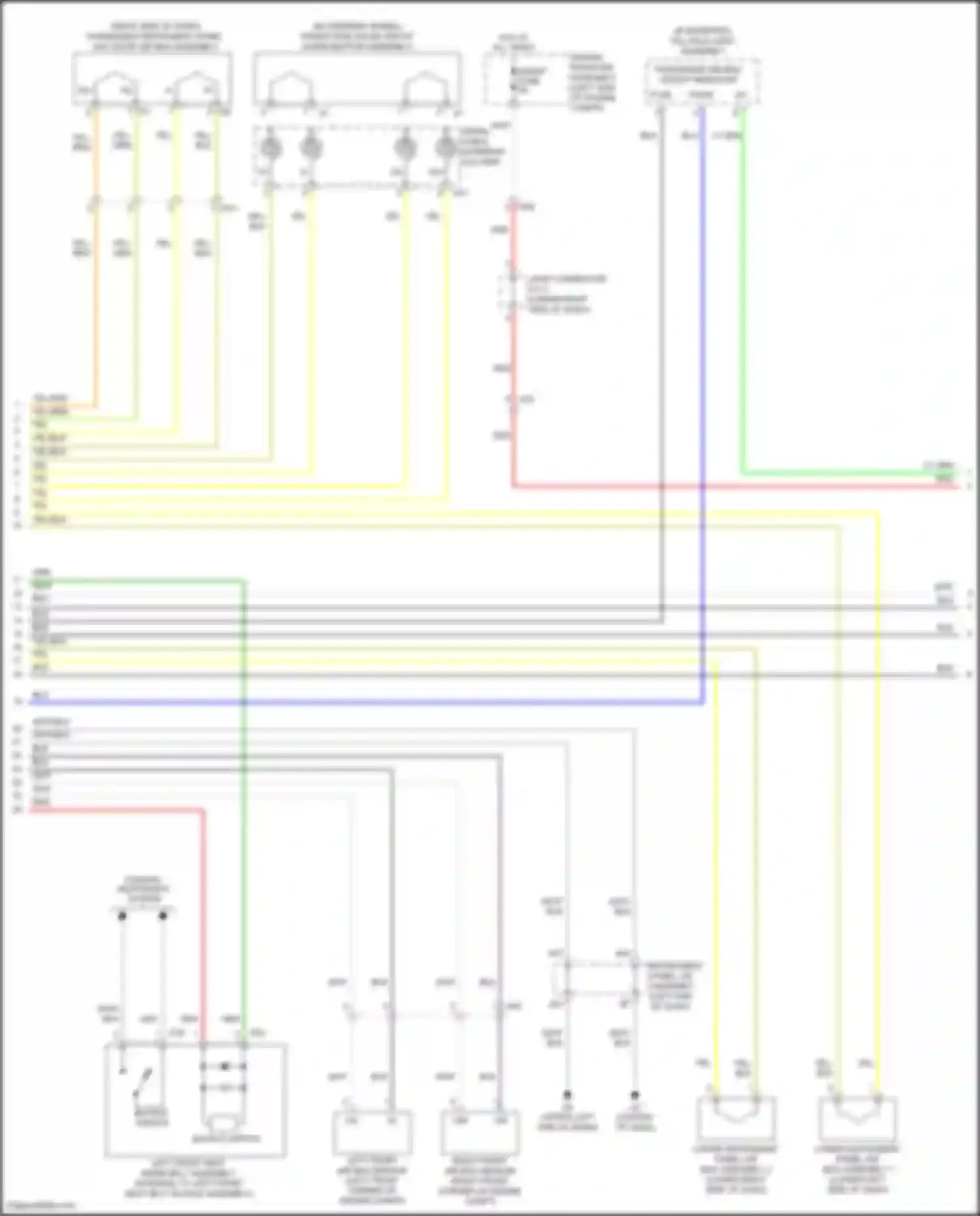 ES Lexus XV60 facelift (2015-2018): Supplemental restraints circuit (2 of 3)