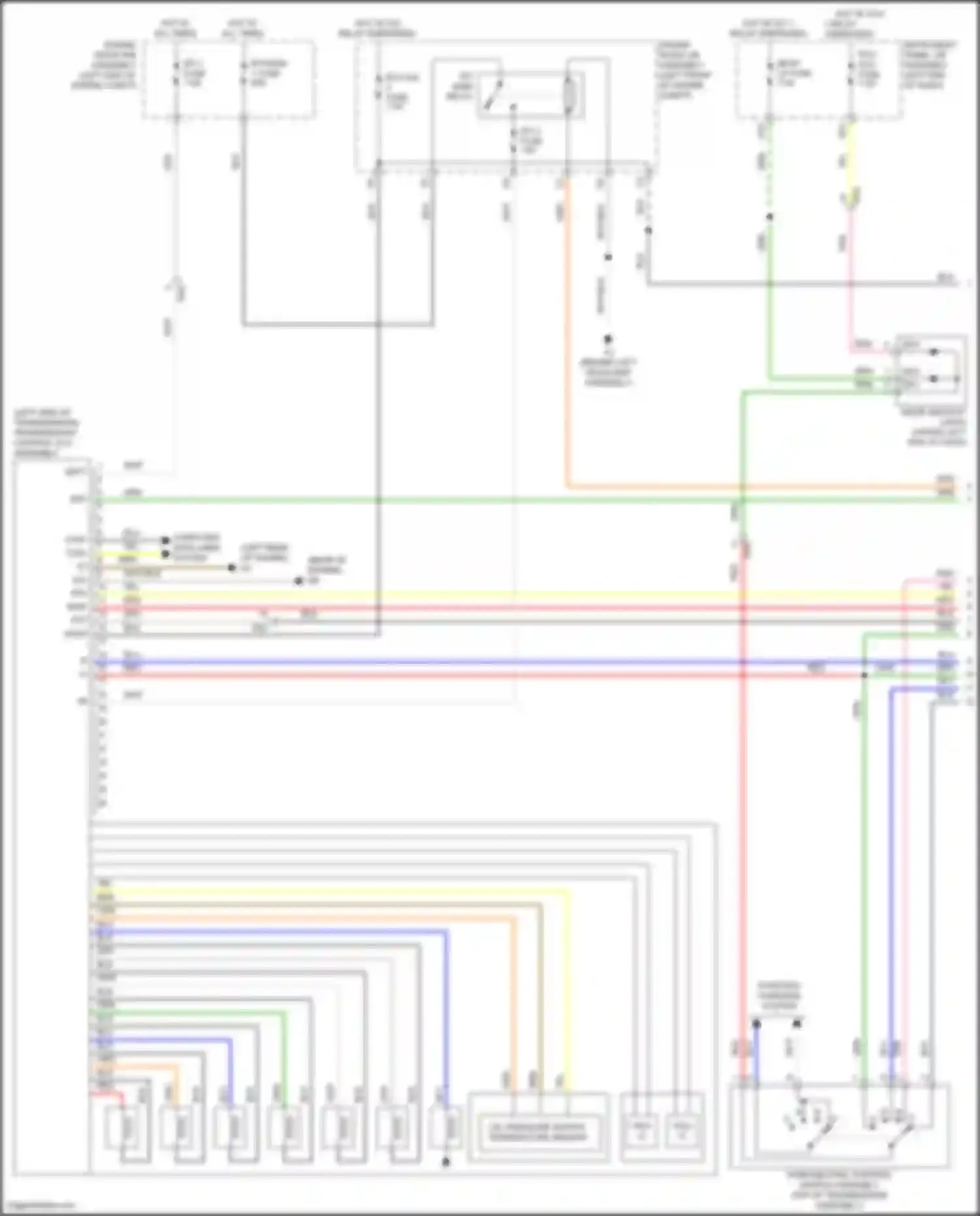 ES Lexus XV60 facelift (2015-2018): Transmission circuit (1 of 2)