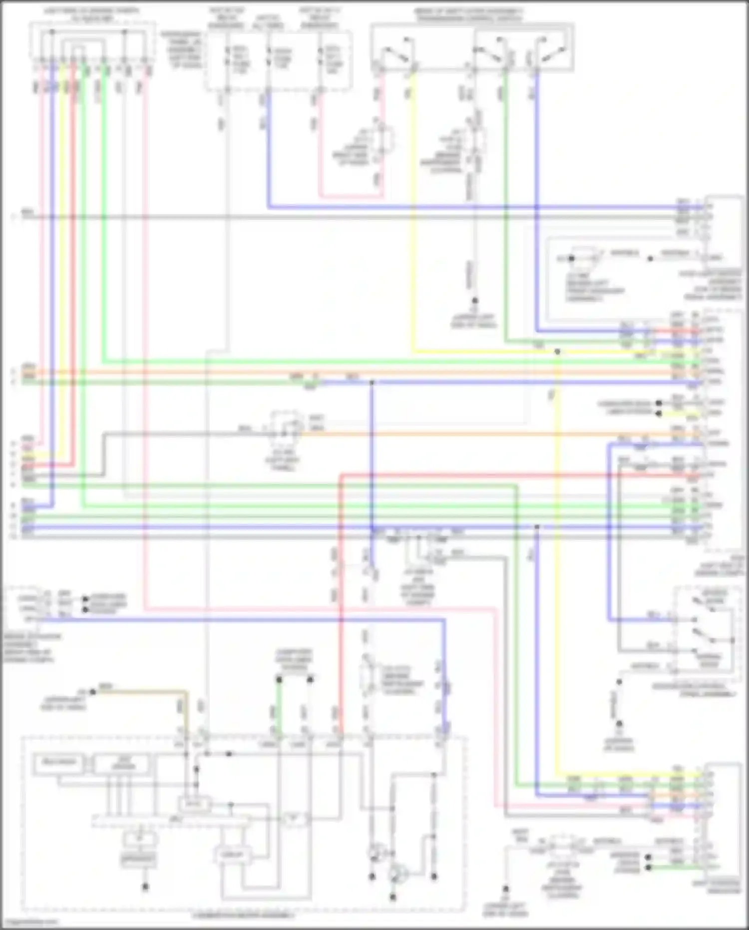 ES Lexus XV60 facelift (2015-2018): Transmission circuit (2 of 2)