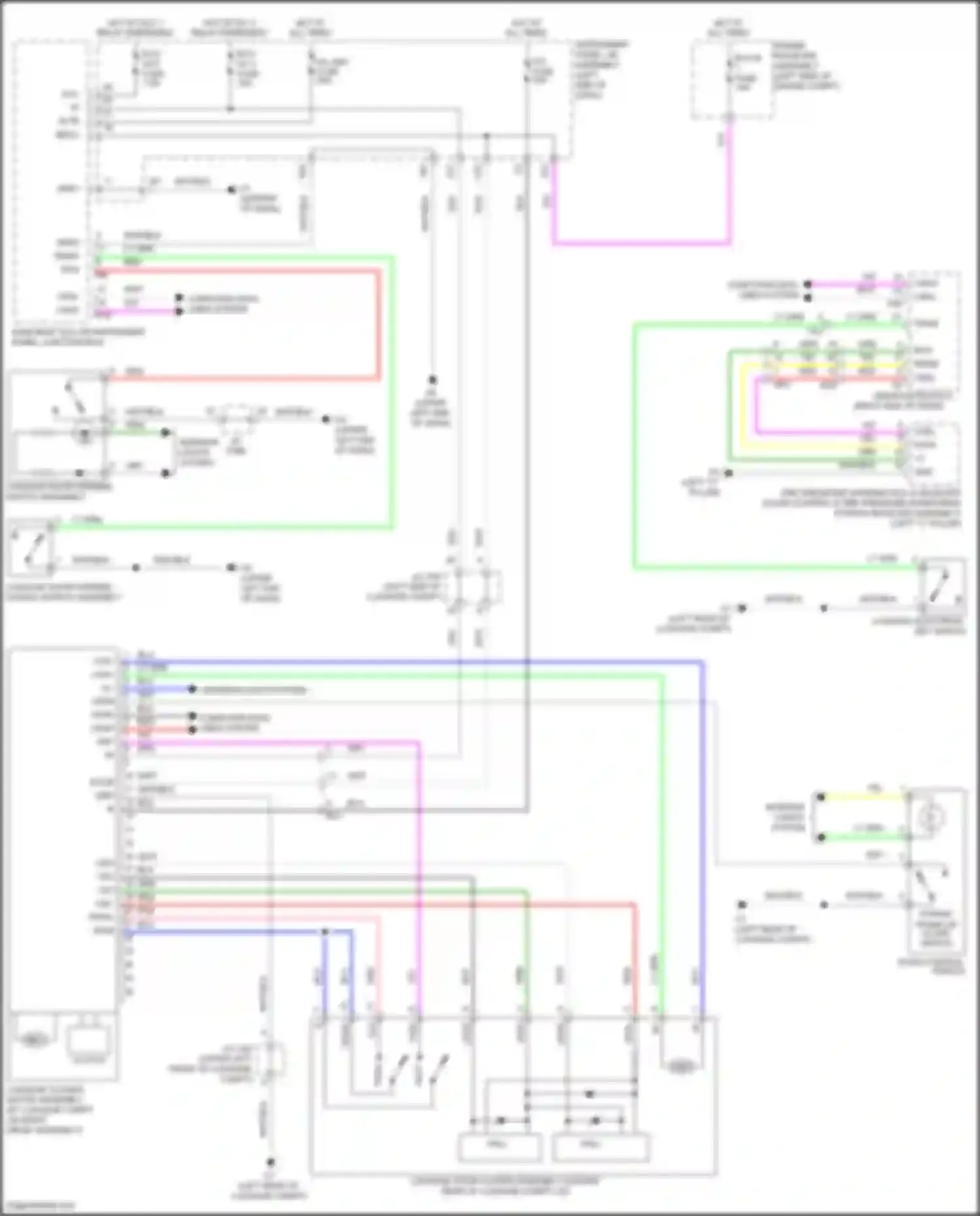 ES Lexus XV60 facelift (2015-2018): Power trunk opener and closer circuit