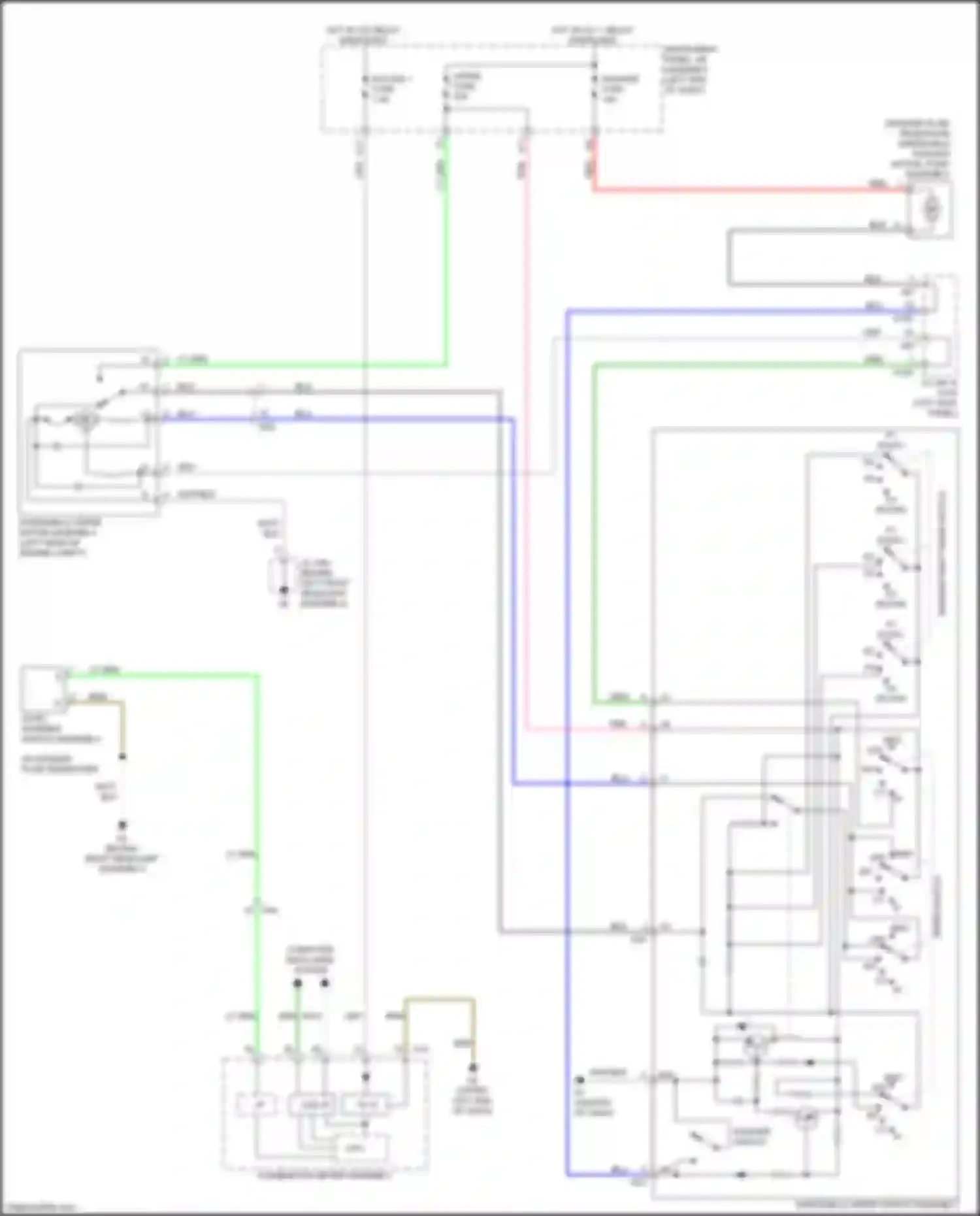 ES Lexus XV60 facelift (2015-2018): Wiper/washer circuit, w/o auto wiper system