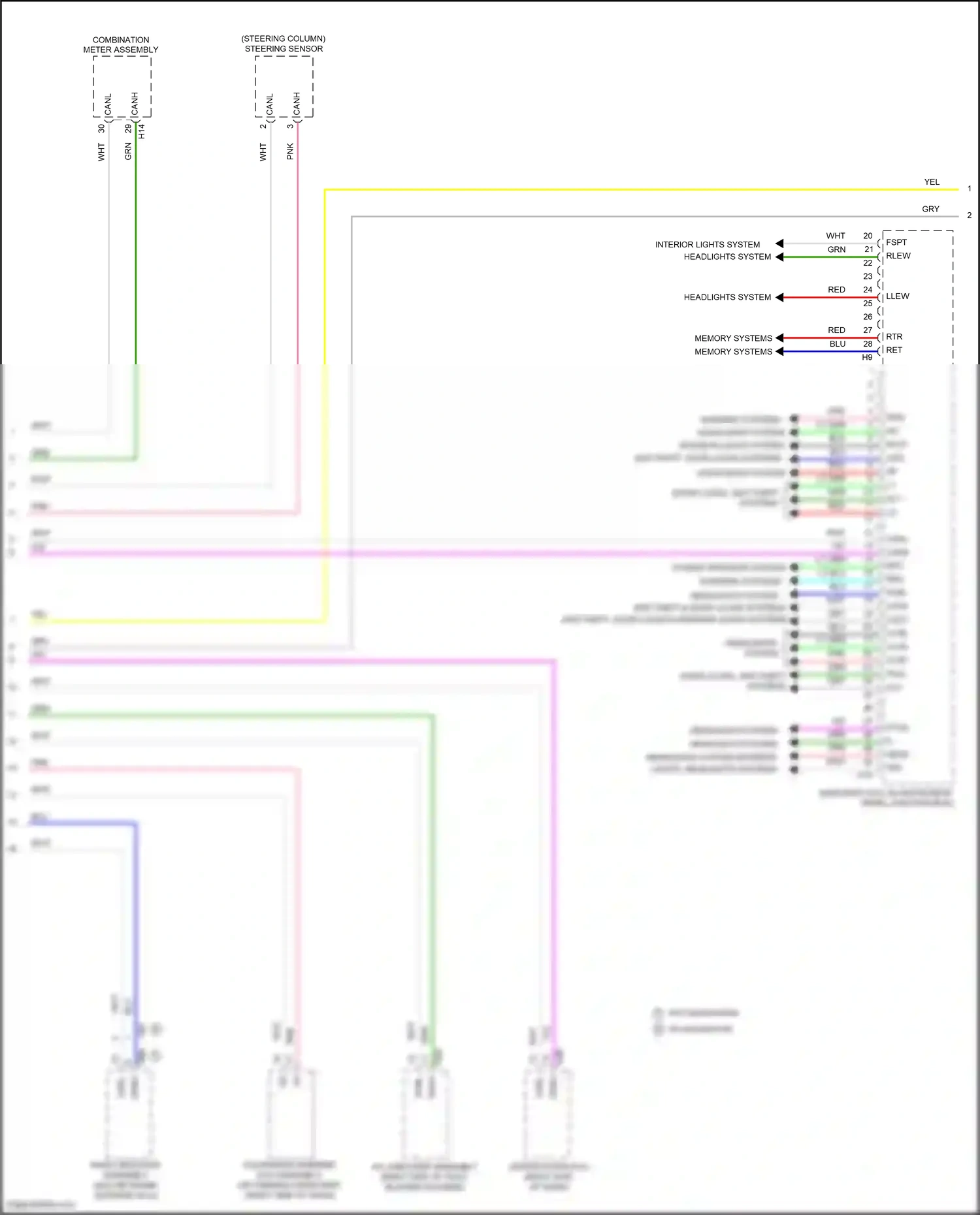 Wiring diagram a/c amplifier assembly for Lexus ES XV60 facelift (2015-2018) (3 of 11)