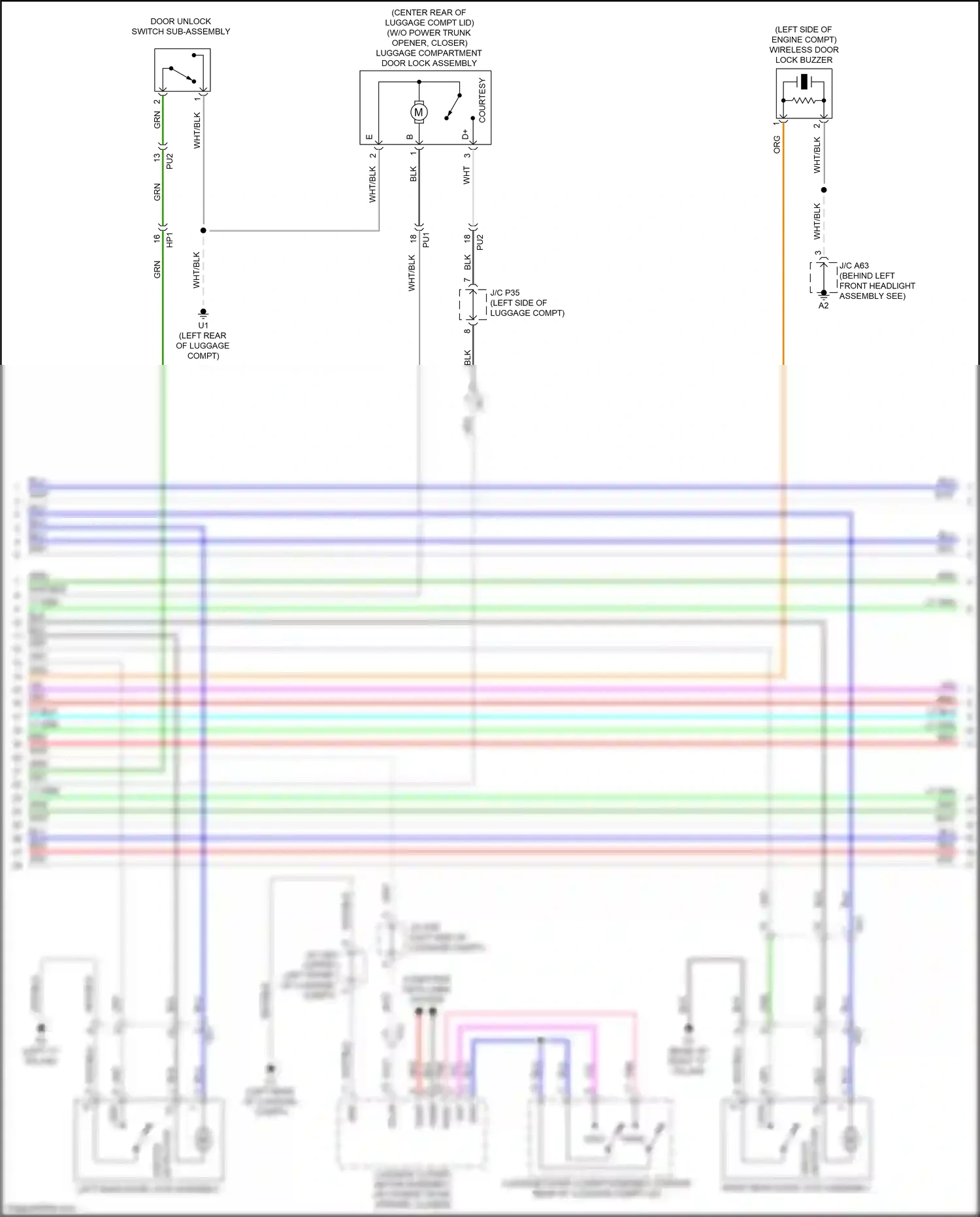 Wiring diagram computer data lines system for Lexus ES XV60 facelift (2015-2018) (52 of 107)