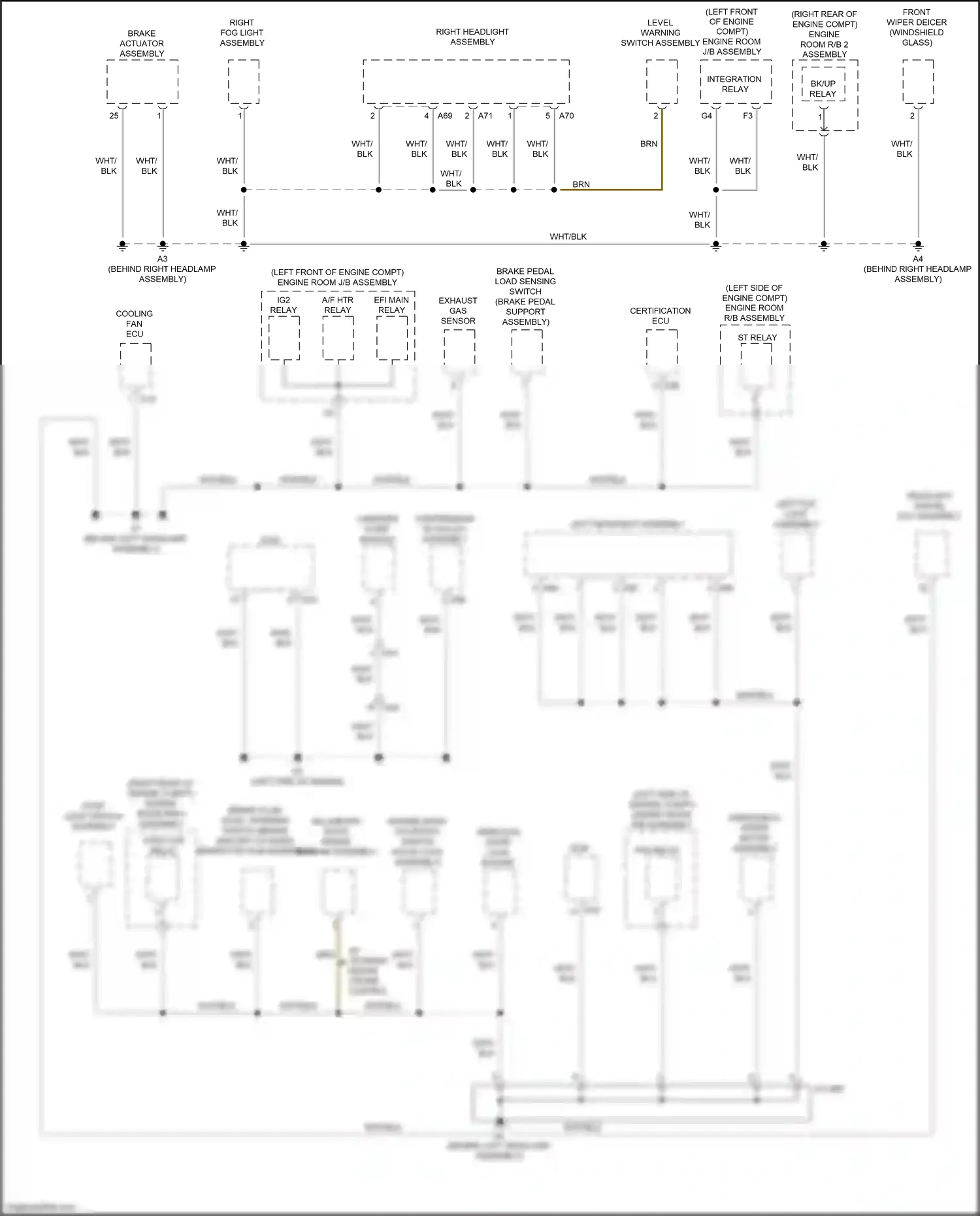 Wiring diagram engine room r/b assembly for Lexus ES XV60 facelift (2015-2018) (34 of 65)