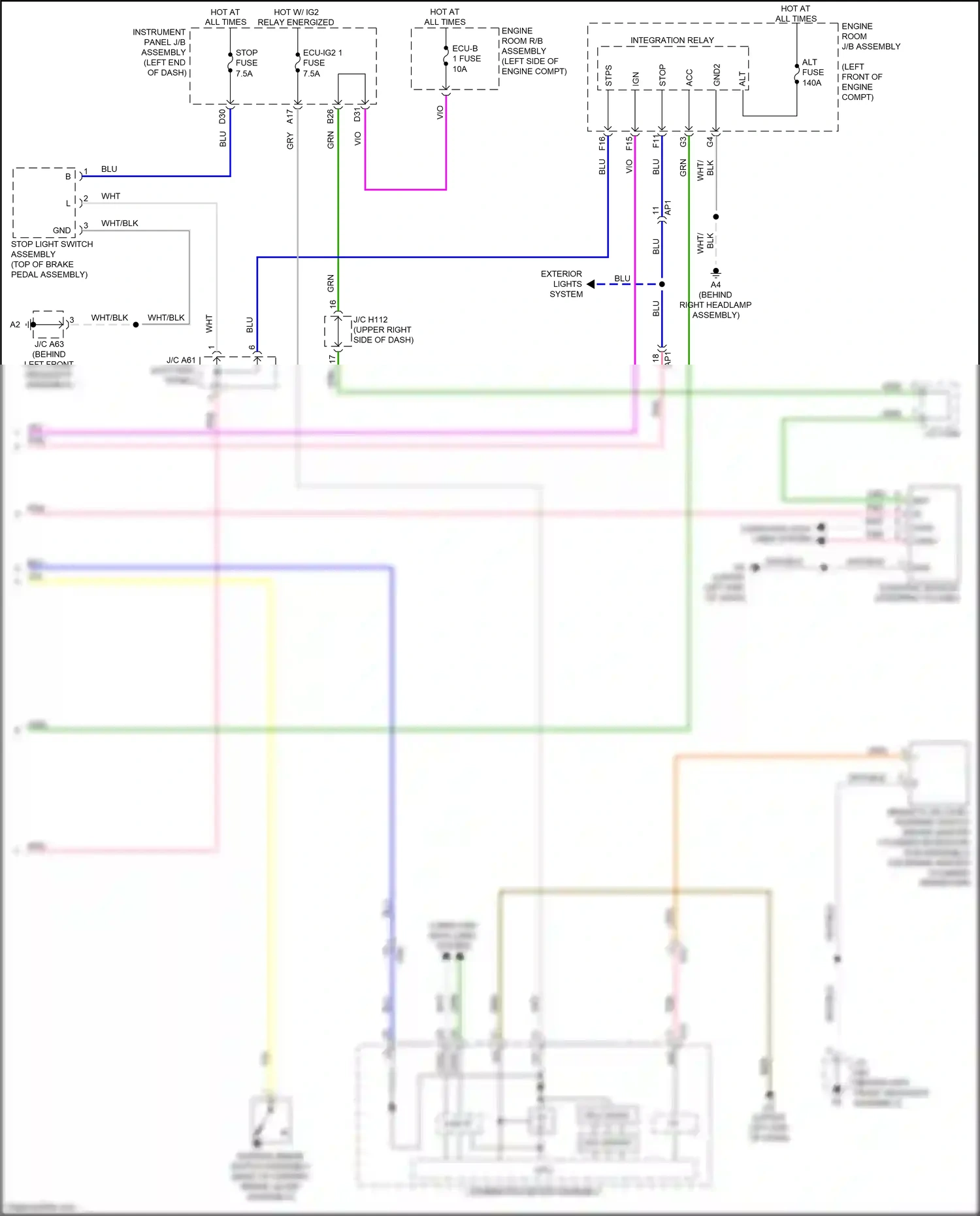 Wiring diagram grn for Lexus ES XV60 facelift (2015-2018) (122 of 151)