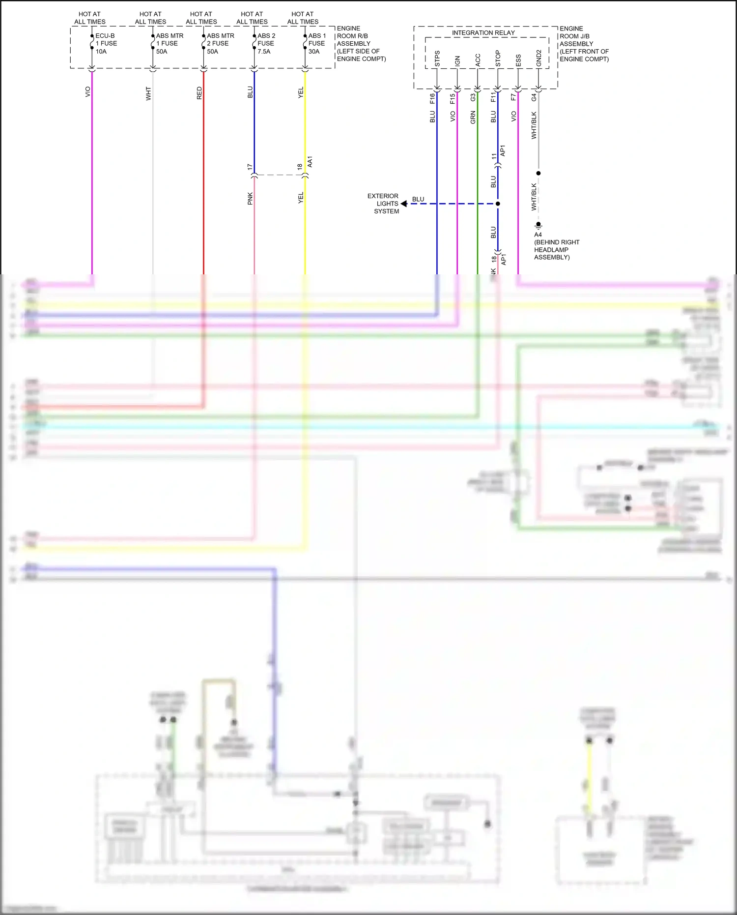 Wiring diagram grn for Lexus ES XV60 facelift (2015-2018) (12 of 151)
