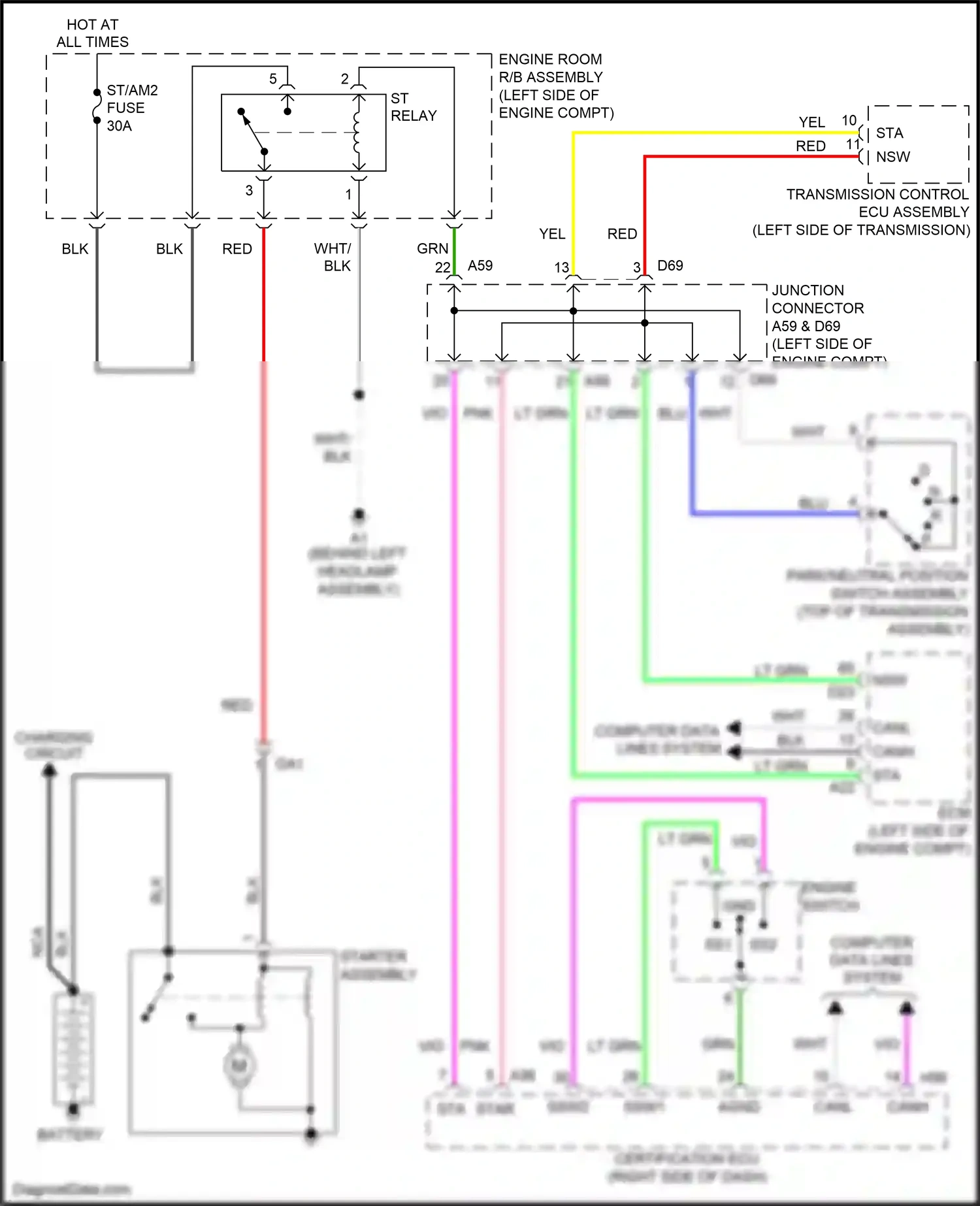 Wiring diagram grn for Lexus ES XV60 facelift (2015-2018) (140 of 151)