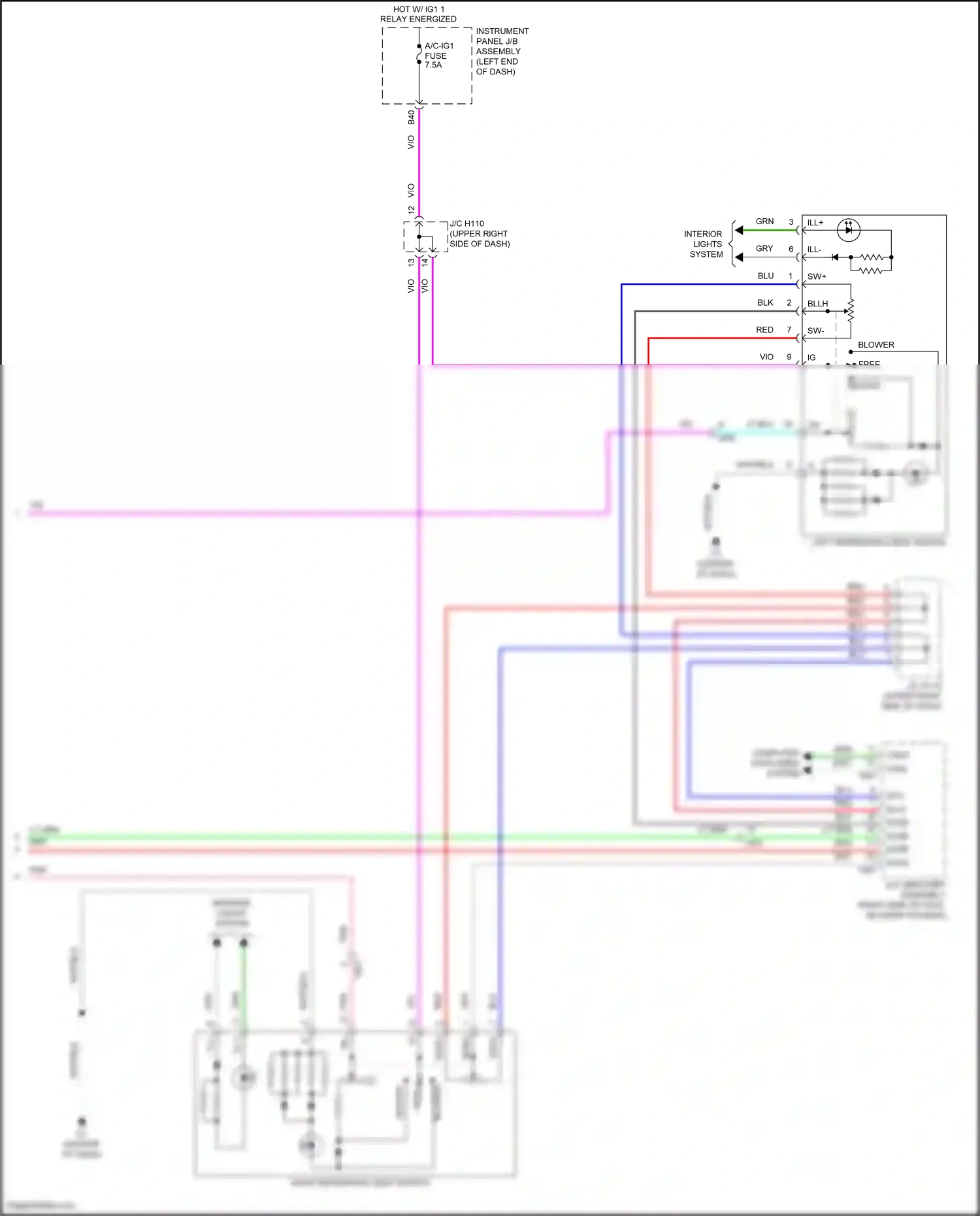 Wiring diagram grn for Lexus ES XV60 facelift (2015-2018) (133 of 151)