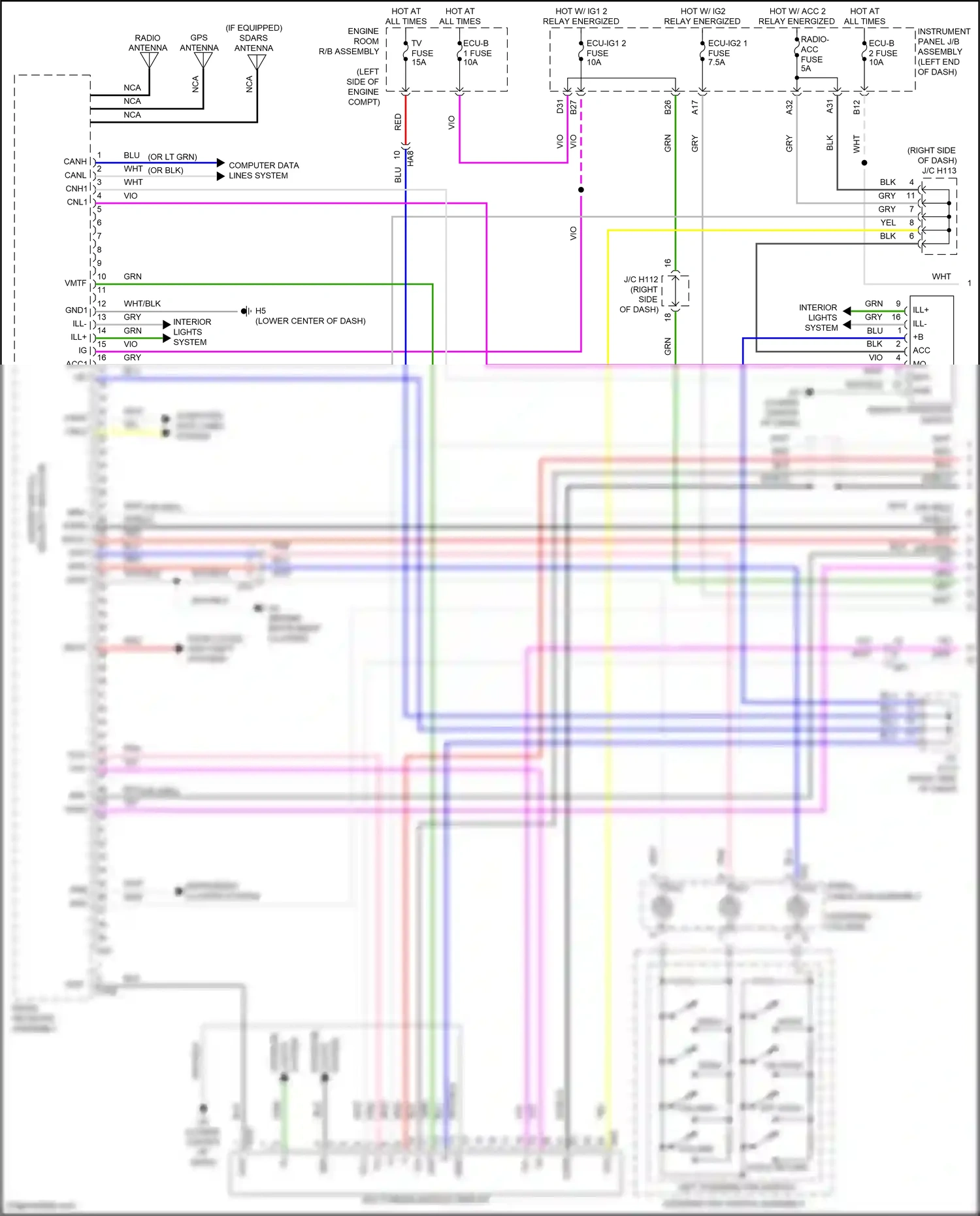 Wiring diagram gry for Lexus ES XV60 facelift (2015-2018) (92 of 144)