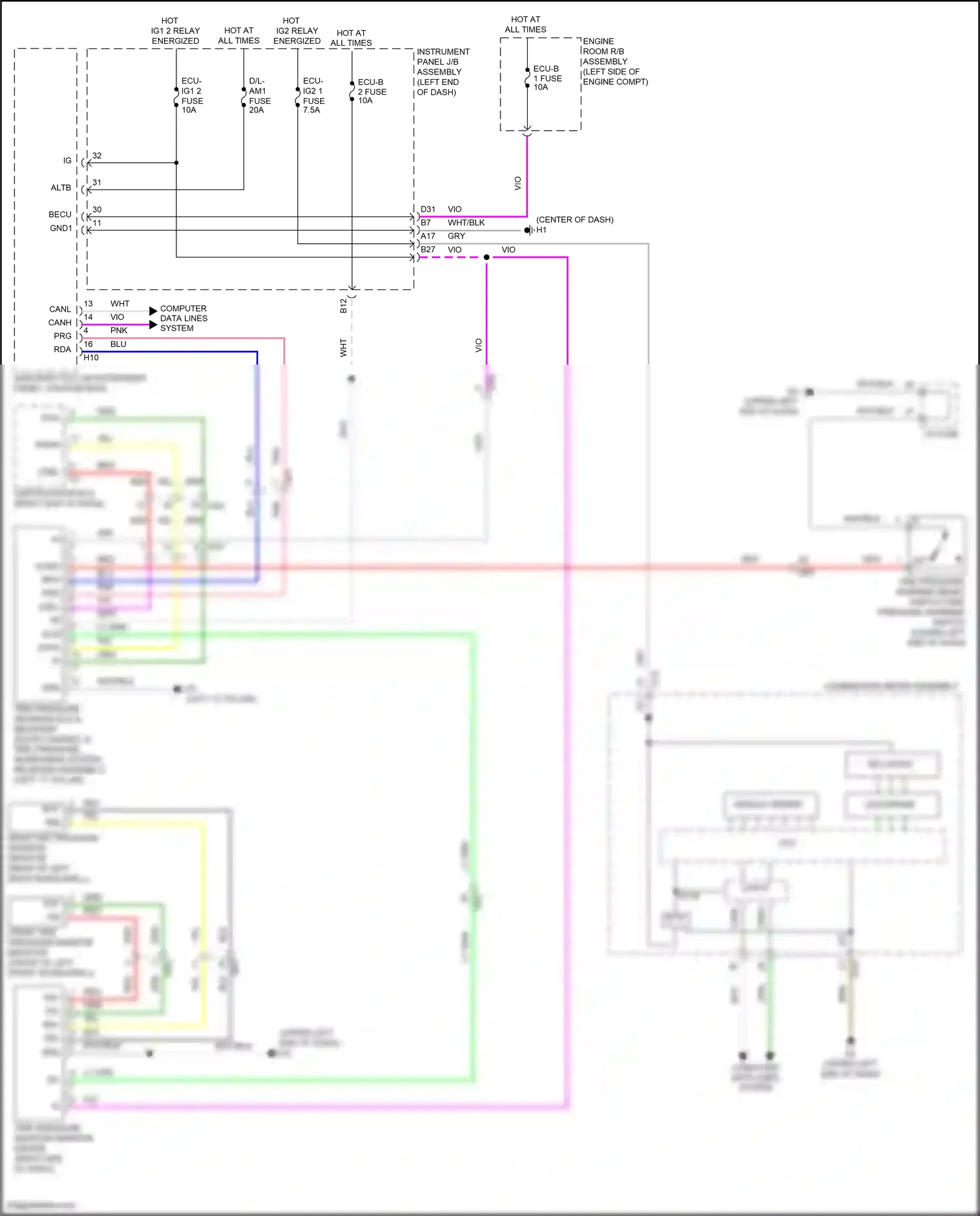 Wiring diagram gry for Lexus ES XV60 facelift (2015-2018) (107 of 144)