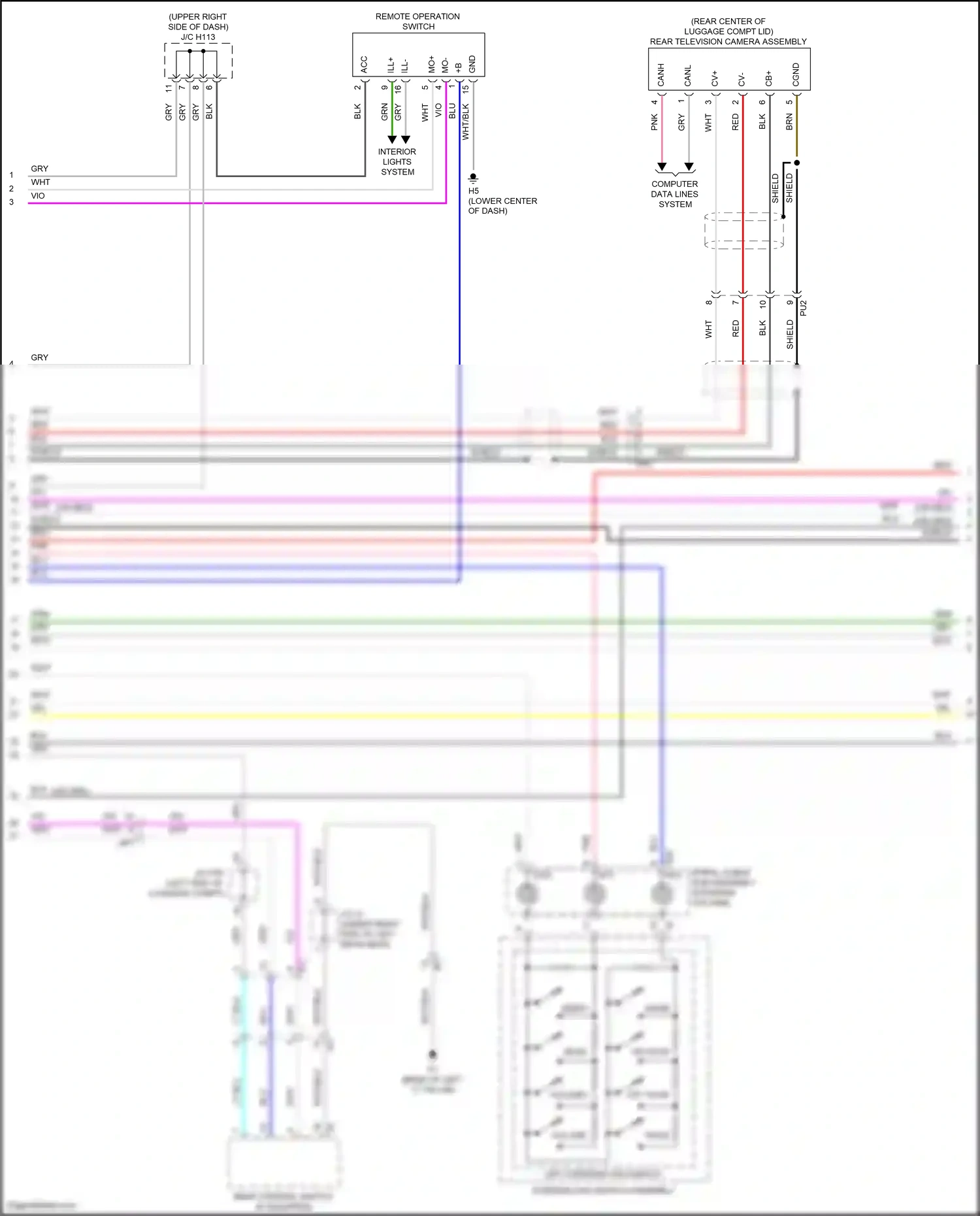 Wiring diagram lt blu for Lexus ES XV60 facelift (2015-2018) (64 of 67)
