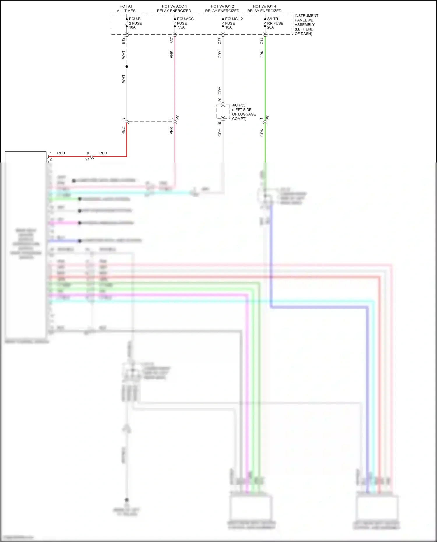 Wiring diagram lt grn for Lexus ES XV60 facelift (2015-2018) (95 of 106)