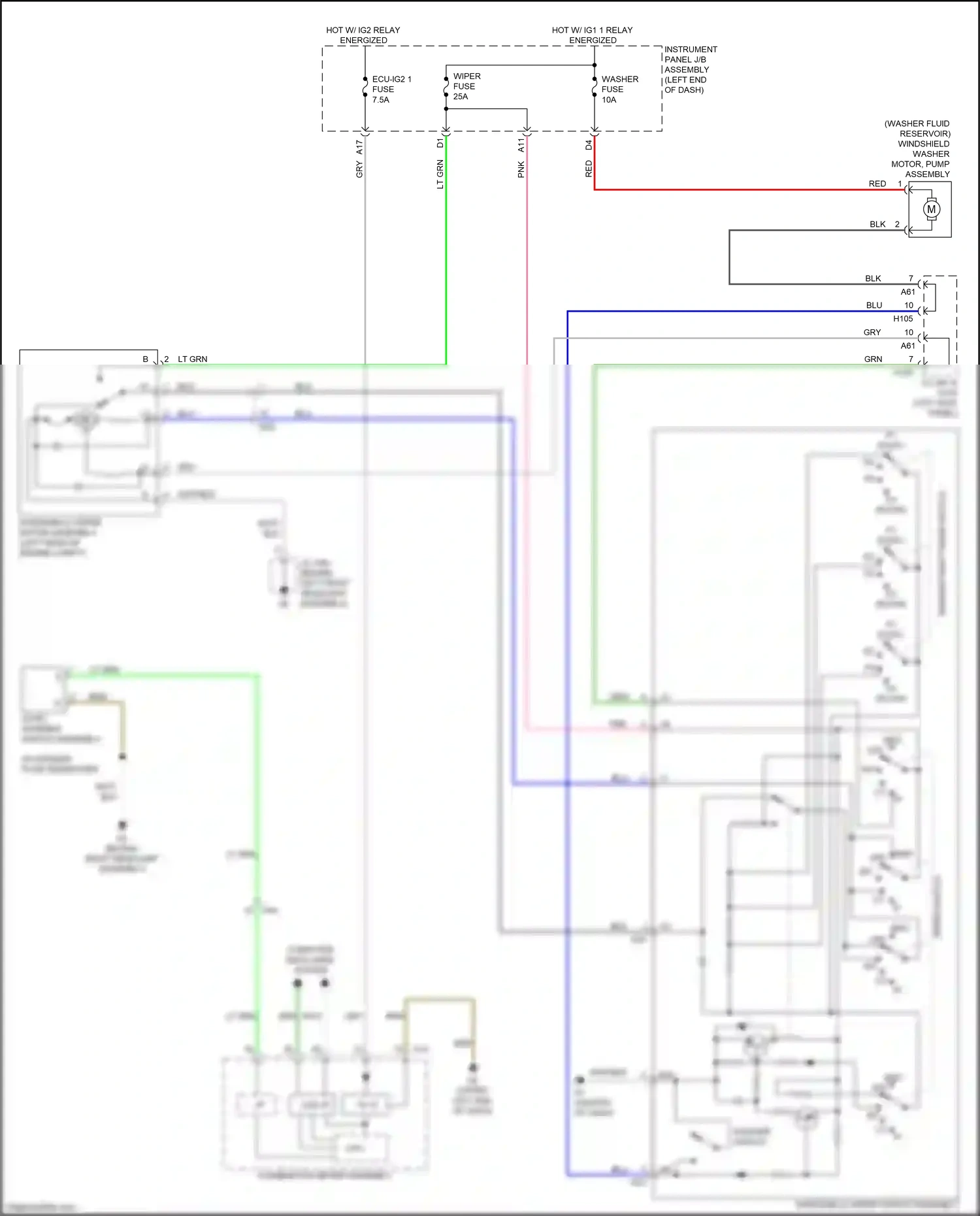 Wiring diagram lt grn for Lexus ES XV60 facelift (2015-2018) (10 of 106)