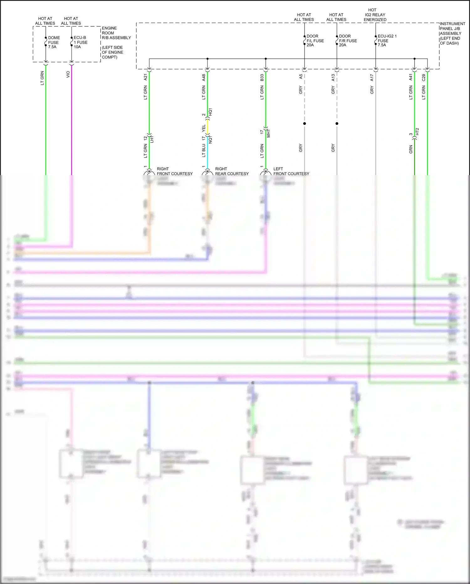 Wiring diagram org/ for Lexus ES XV60 facelift (2015-2018) (12 of 50)