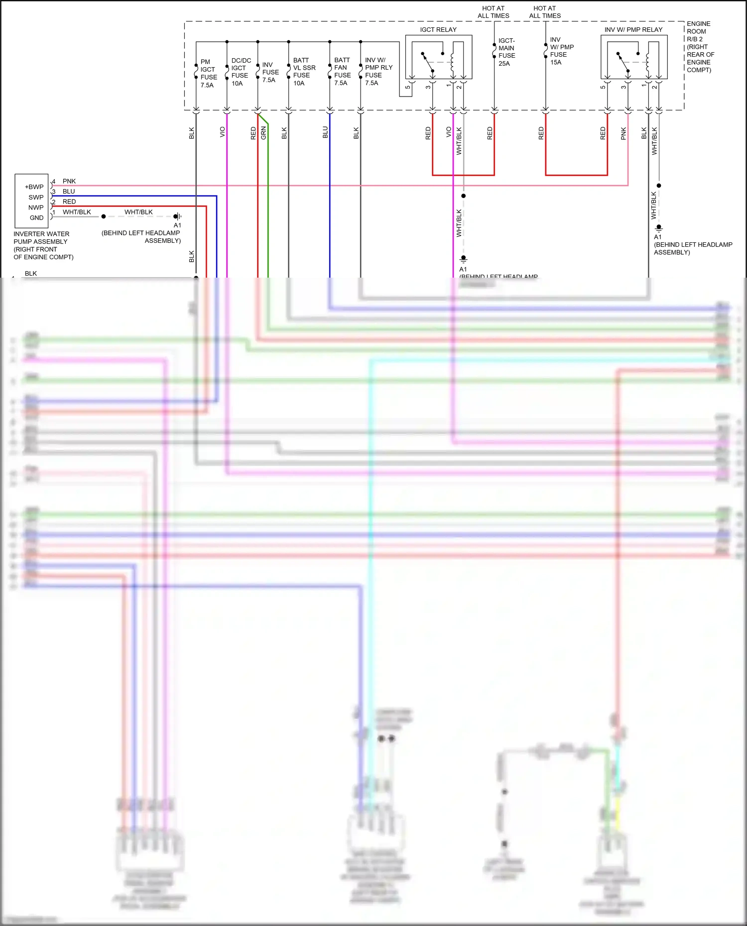 Wiring diagram pnk for Lexus ES XV60 facelift (2015-2018) (99 of 137)
