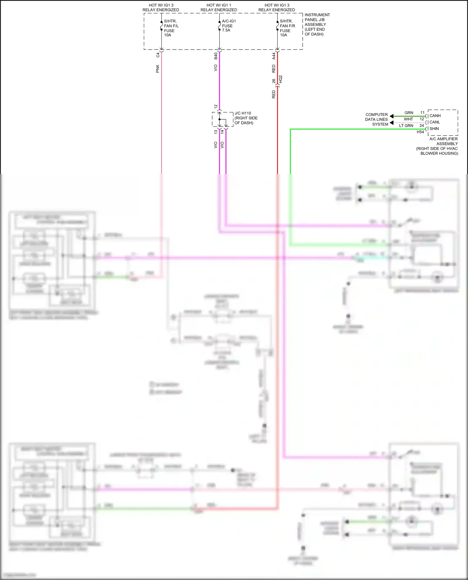 Wiring diagram pnk for Lexus ES XV60 facelift (2015-2018) (45 of 137)