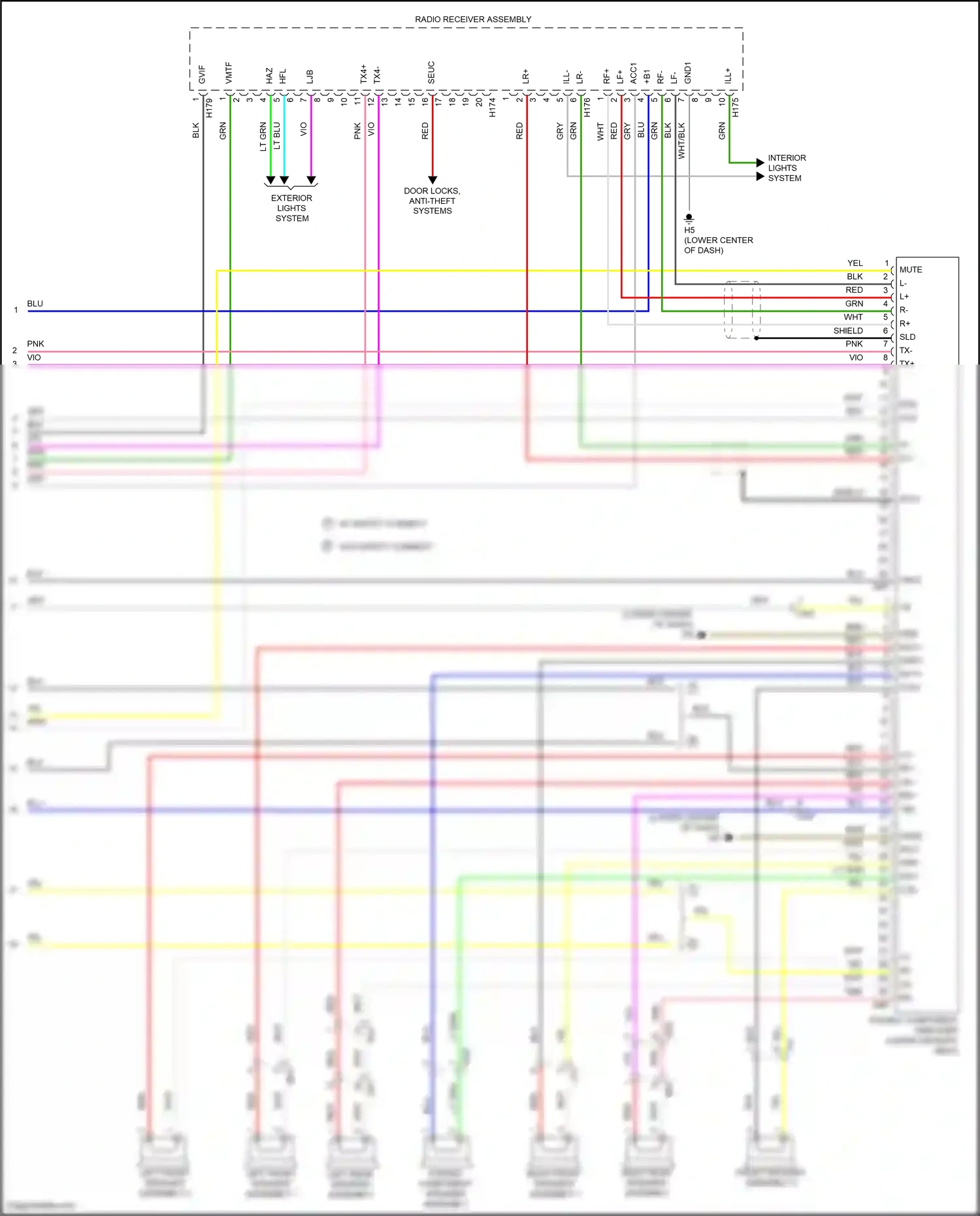 Wiring diagram pnk for Lexus ES XV60 facelift (2015-2018) (39 of 137)