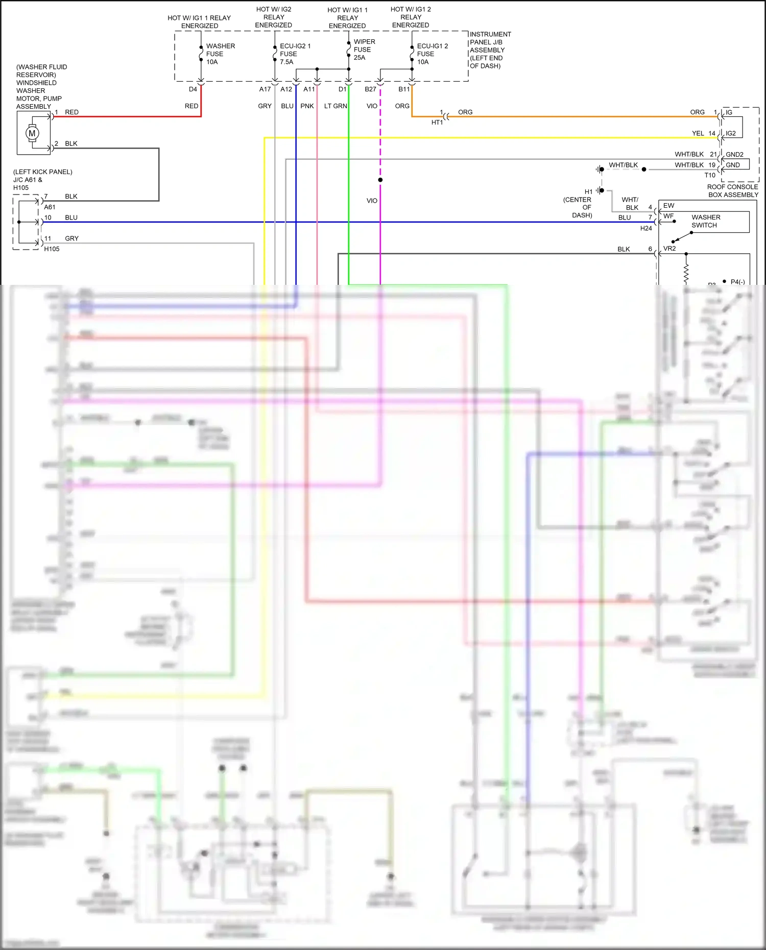 Wiring diagram relay energized for Lexus ES XV60 facelift (2015-2018) (7 of 63)