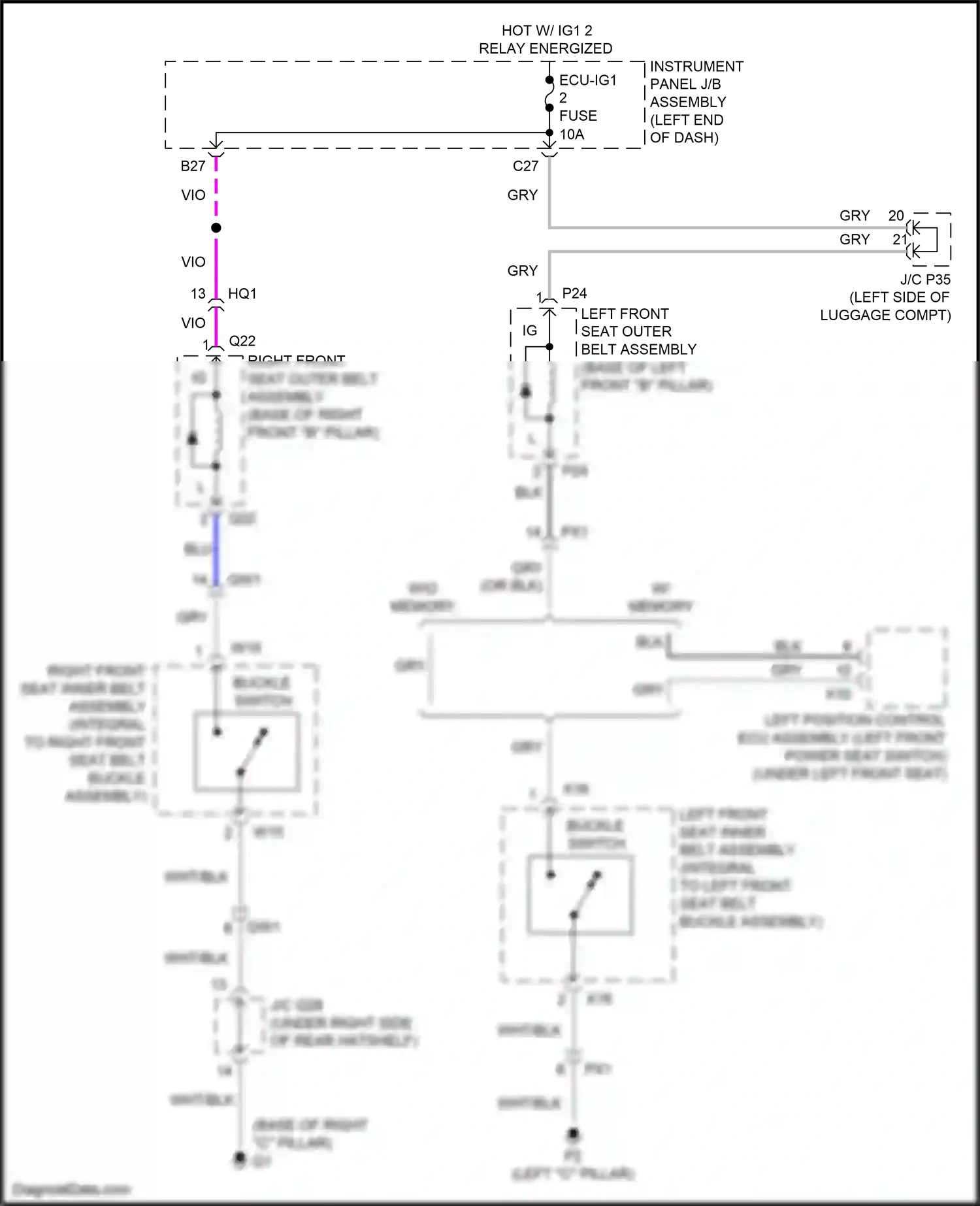 Wiring diagram relay energized for Lexus ES XV60 facelift (2015-2018) (46 of 63)