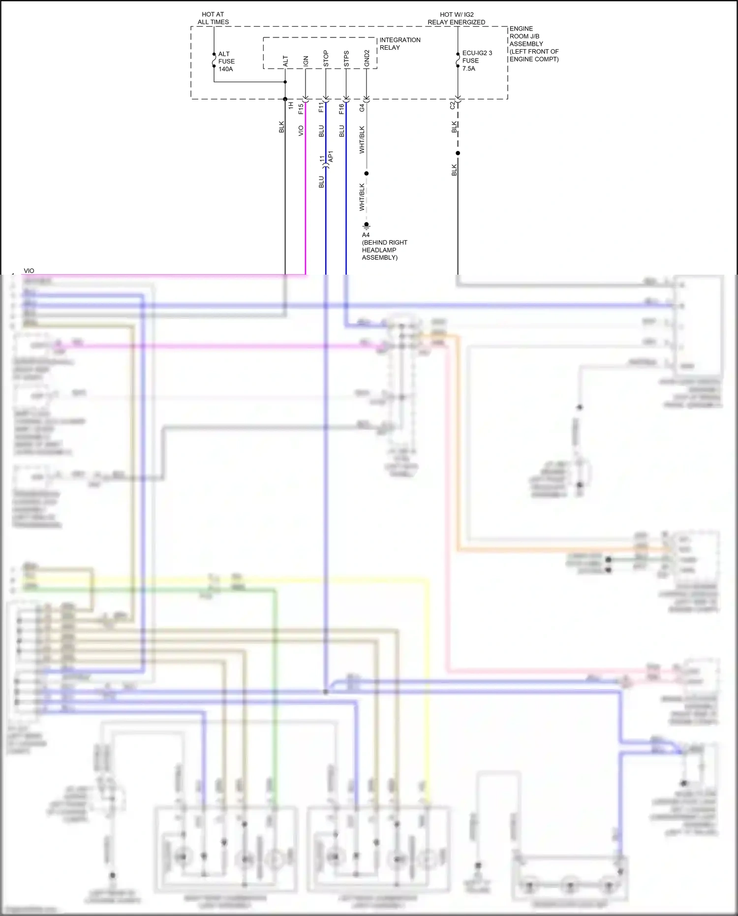 Wiring diagram relay energized for Lexus ES XV60 facelift (2015-2018) (63 of 63)