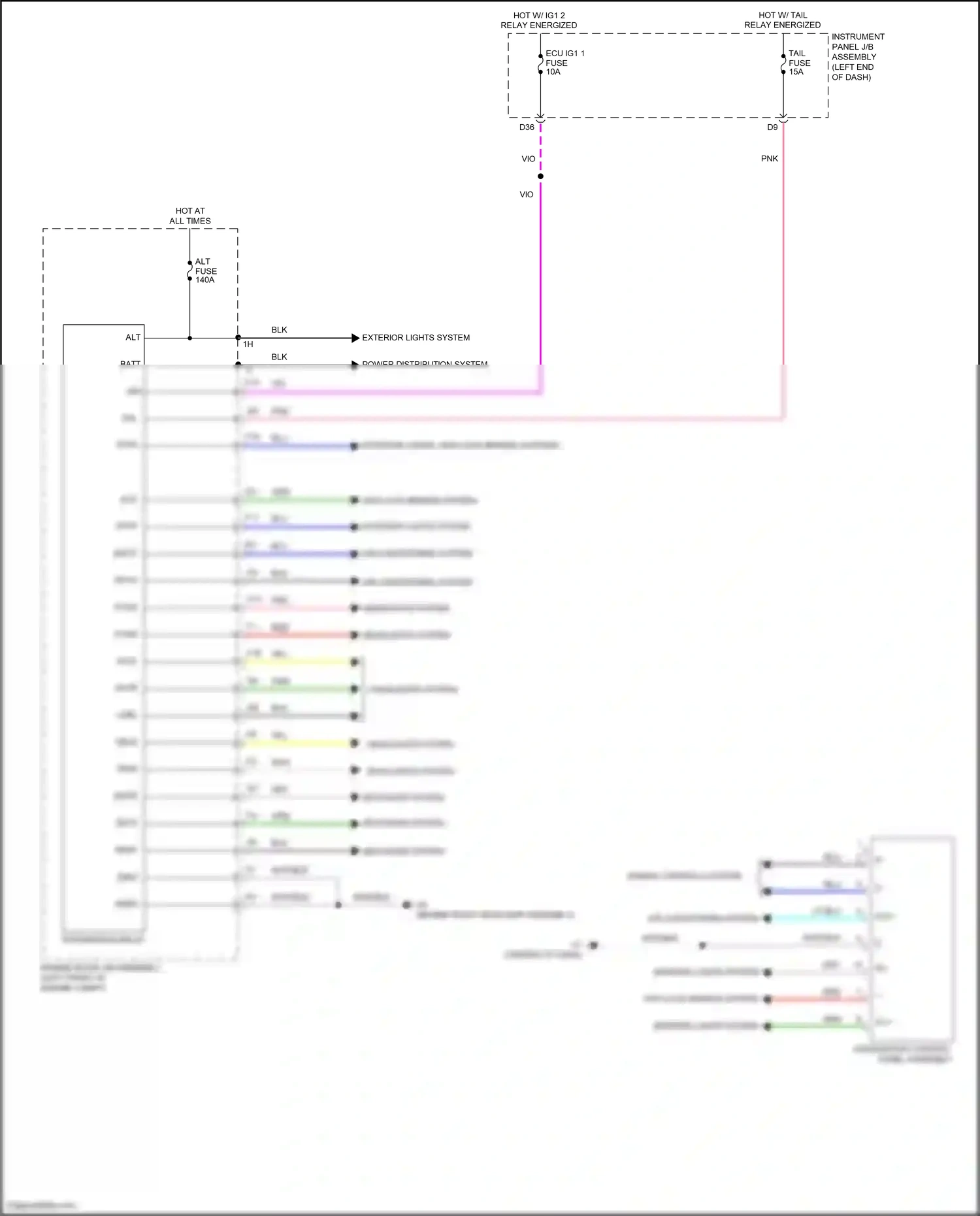 Wiring diagram vio for Lexus ES XV60 facelift (2015-2018) (55 of 134)