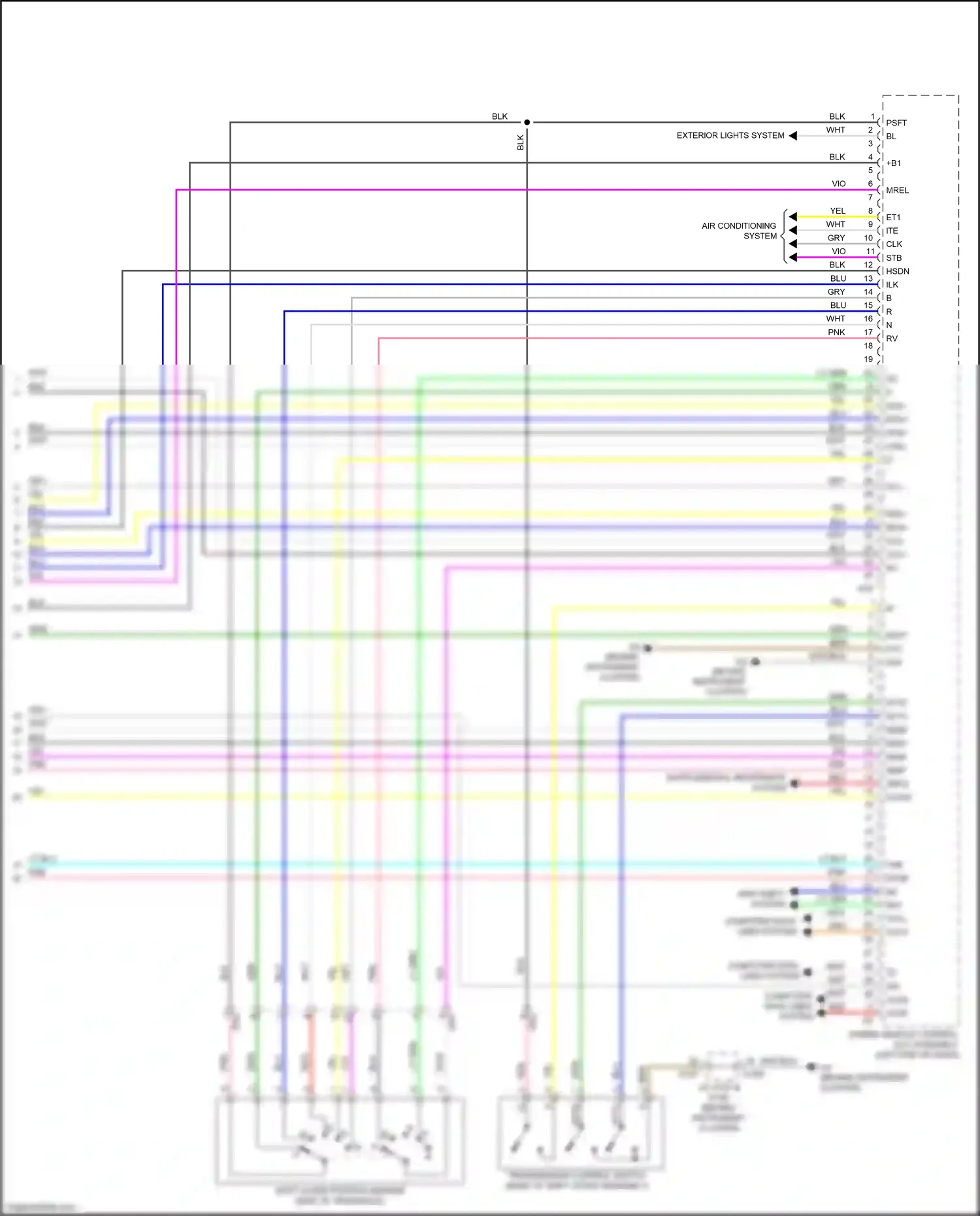 Wiring diagram vio for Lexus ES XV60 facelift (2015-2018) (100 of 134)