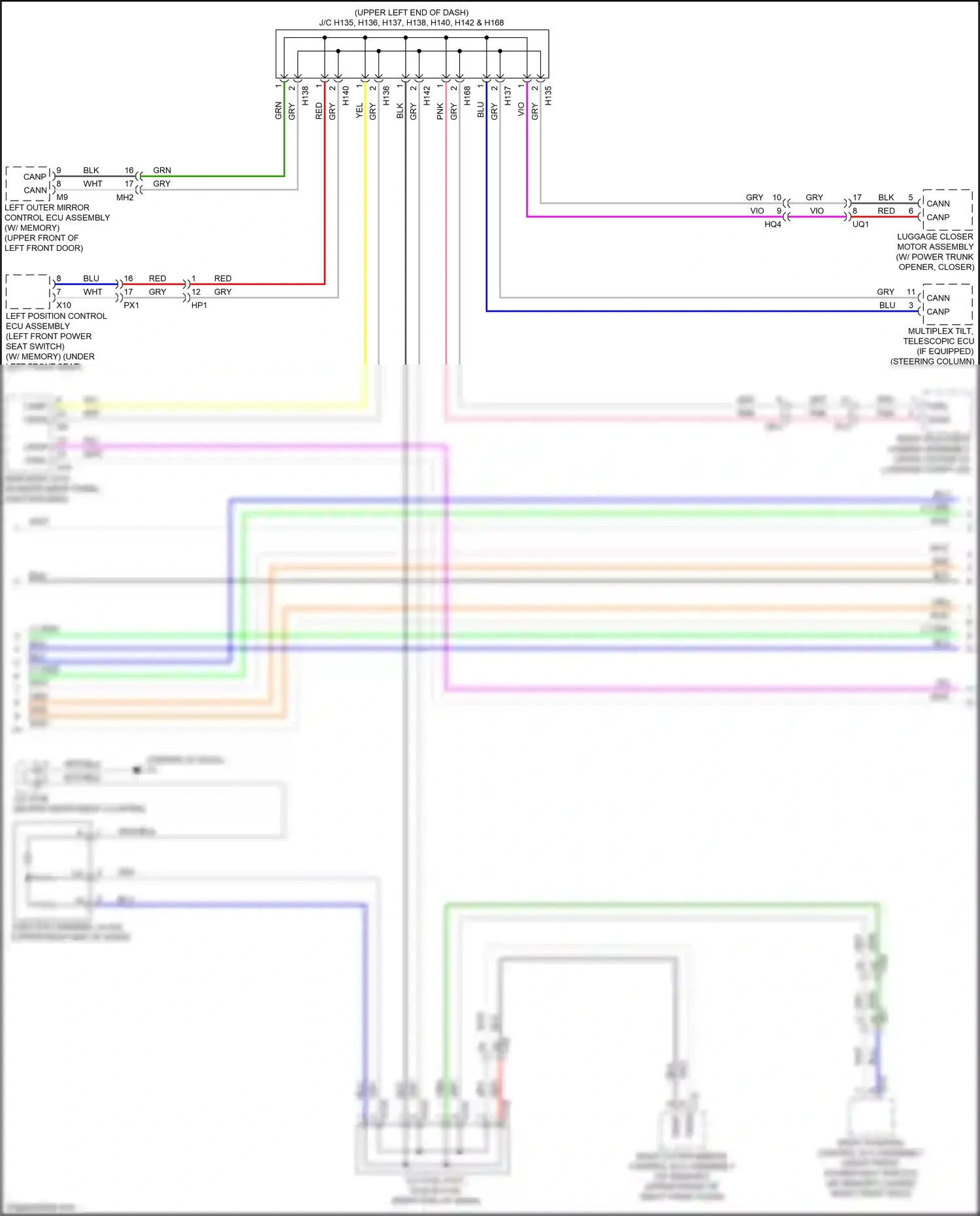 Wiring diagram vio for Lexus ES XV60 facelift (2015-2018) (3 of 134)