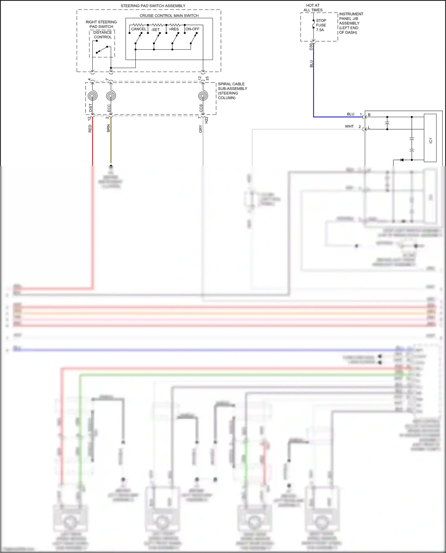 Wiring diagram wht for Lexus ES XV60 facelift (2015-2018) (41 of 156)