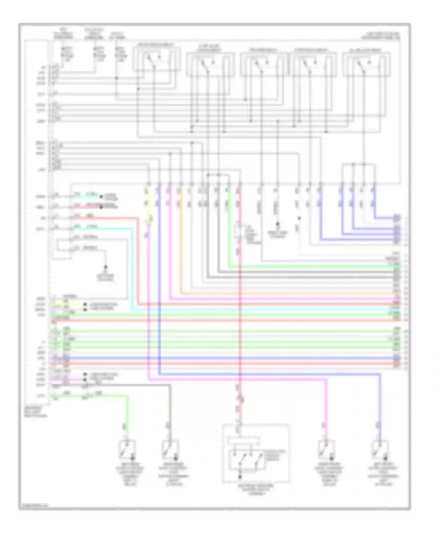 ES Lexus XV60 (2012-2015): Forced entry circuit (1 of 7)