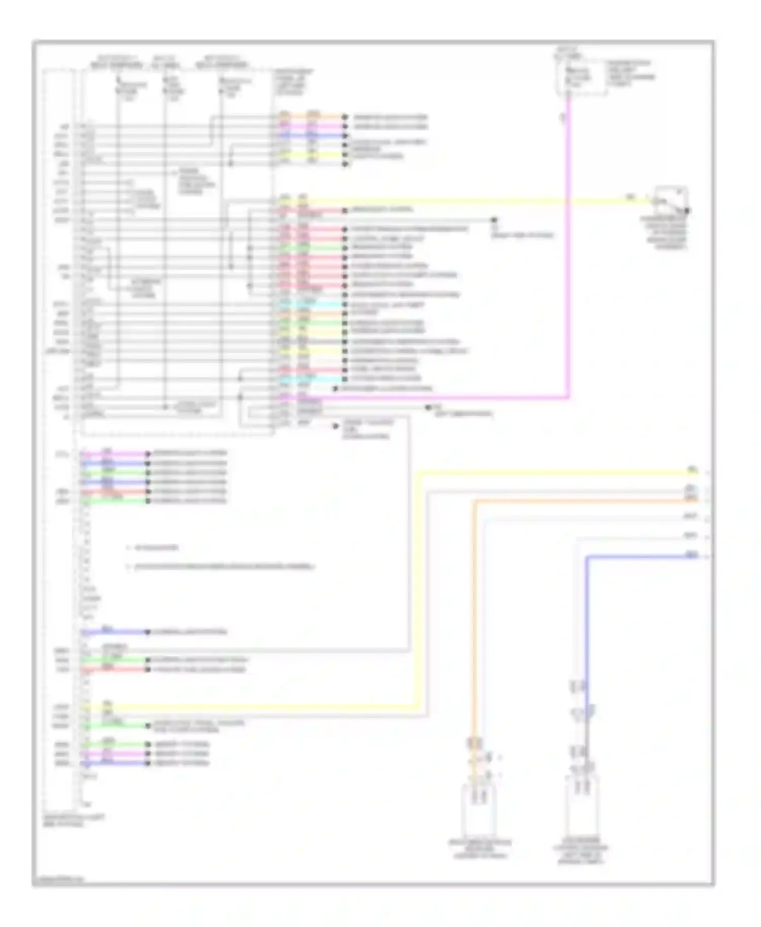 ES Lexus XV60 (2012-2015): Body ecu circuit (1 of 4)