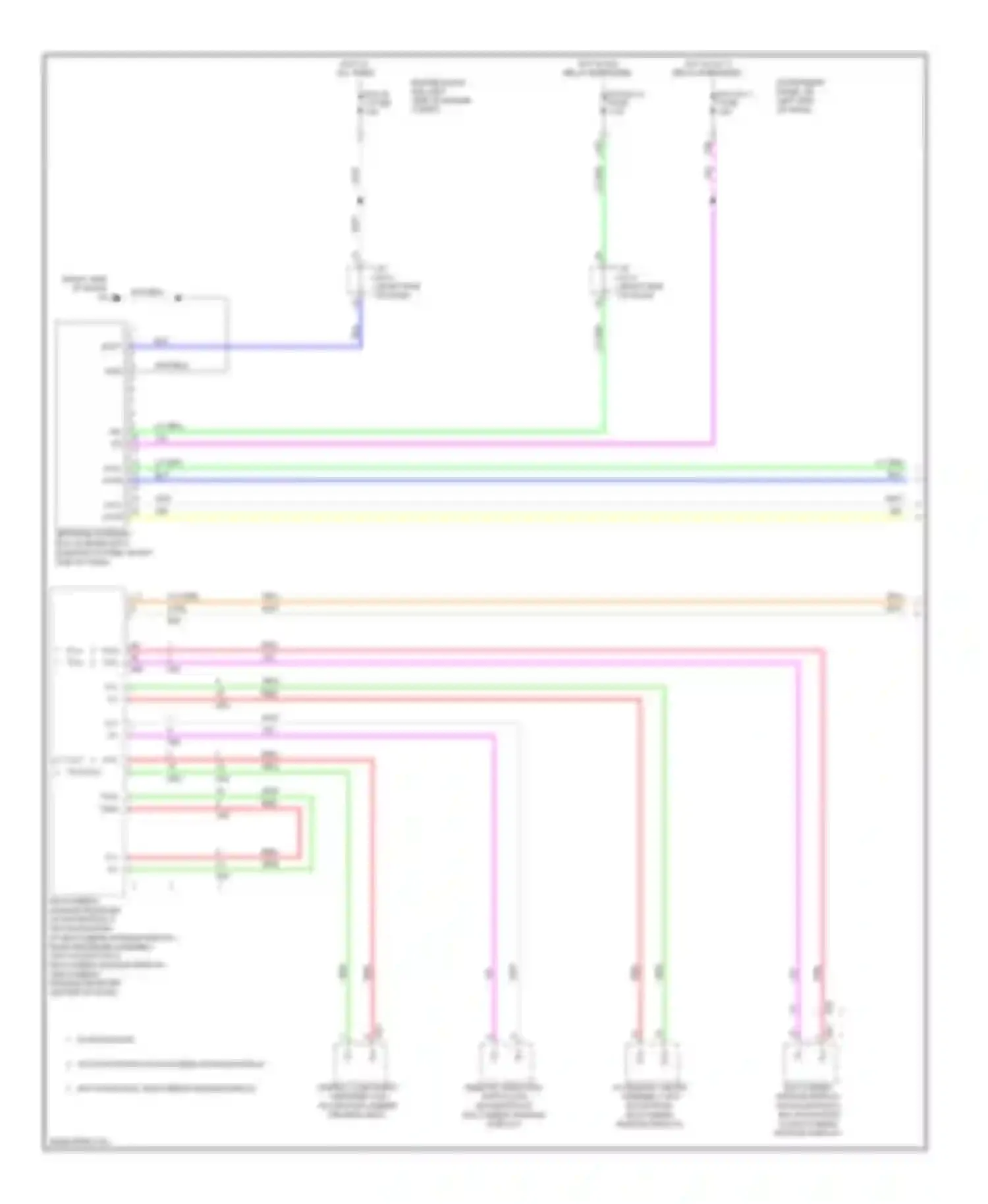 ES Lexus XV60 (2012-2015): High/low bus circuit (1 of 4)