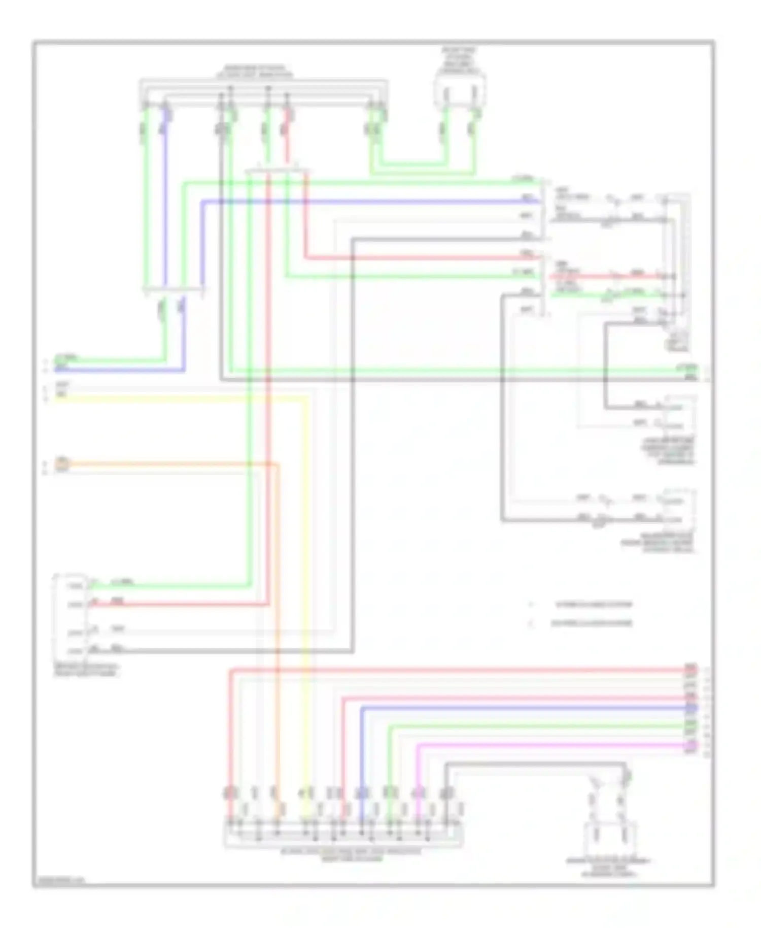 ES Lexus XV60 (2012-2015): High/low bus circuit (2 of 4)