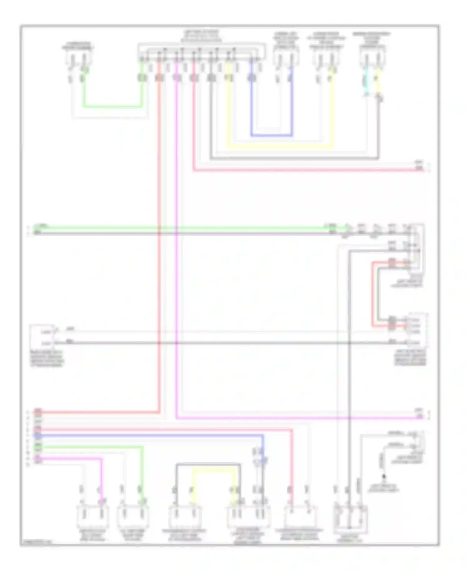 ES Lexus XV60 (2012-2015): High/low bus circuit (3 of 4)