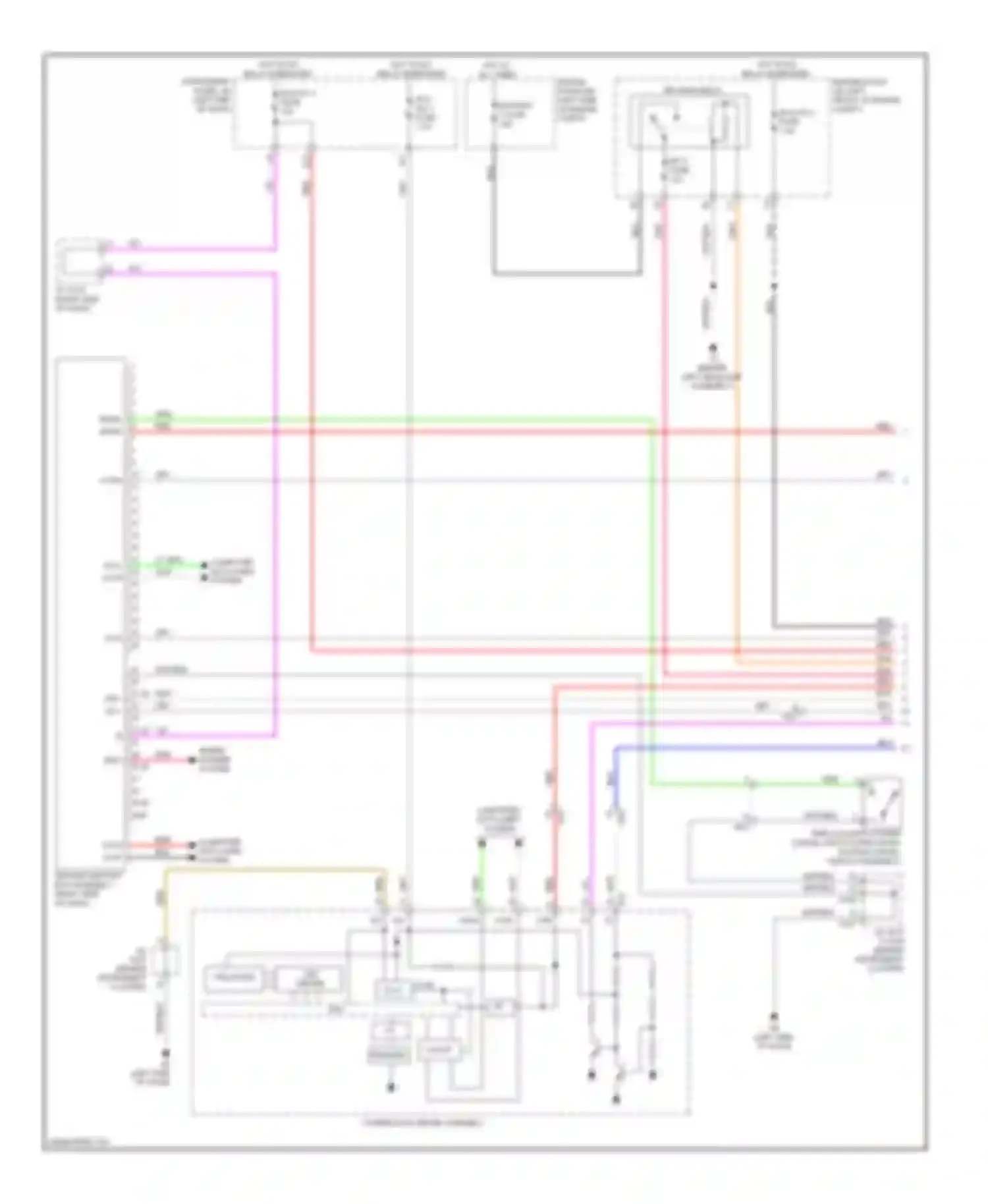 ES Lexus XV60 (2012-2015): Cruise control circuit, with dynamic radar controls (1 of 3)